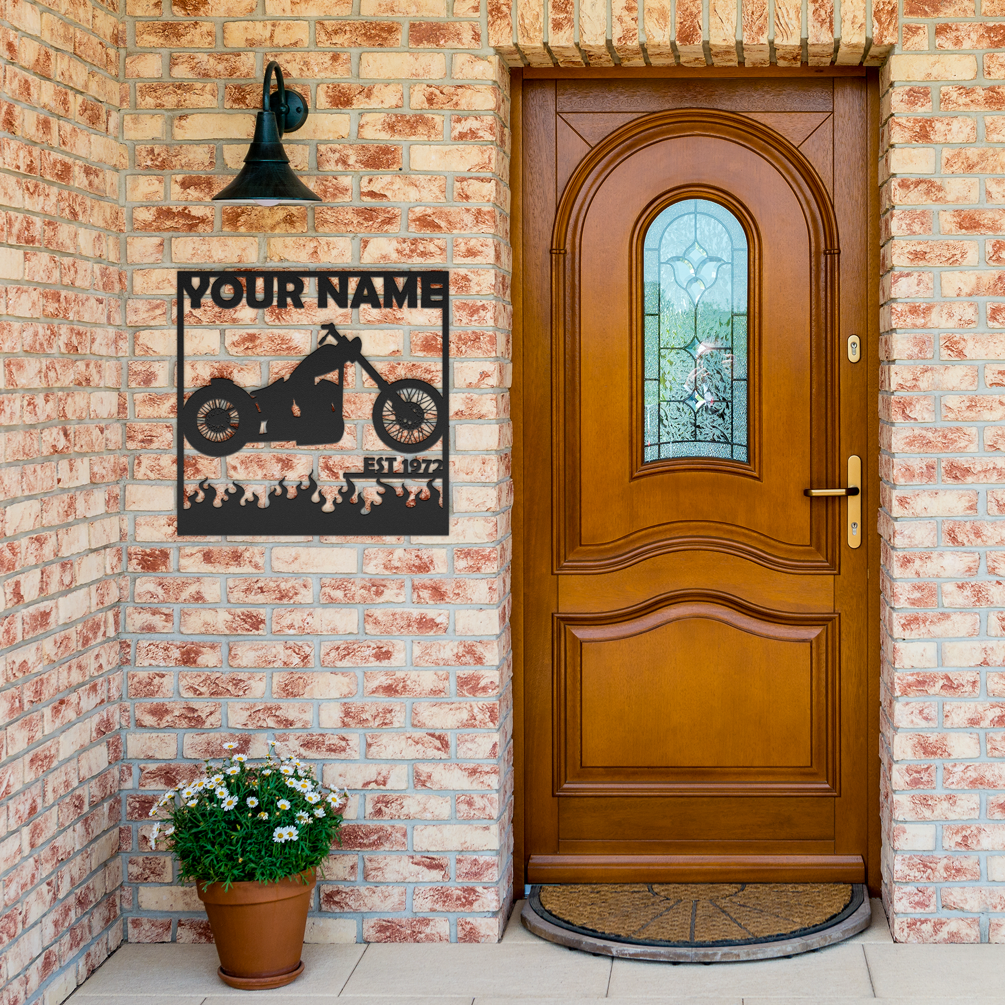 Rebellion_Kustoms_Choppers_Metal_Sign_Ar_Black_Brick_Entrance_Mockup.png