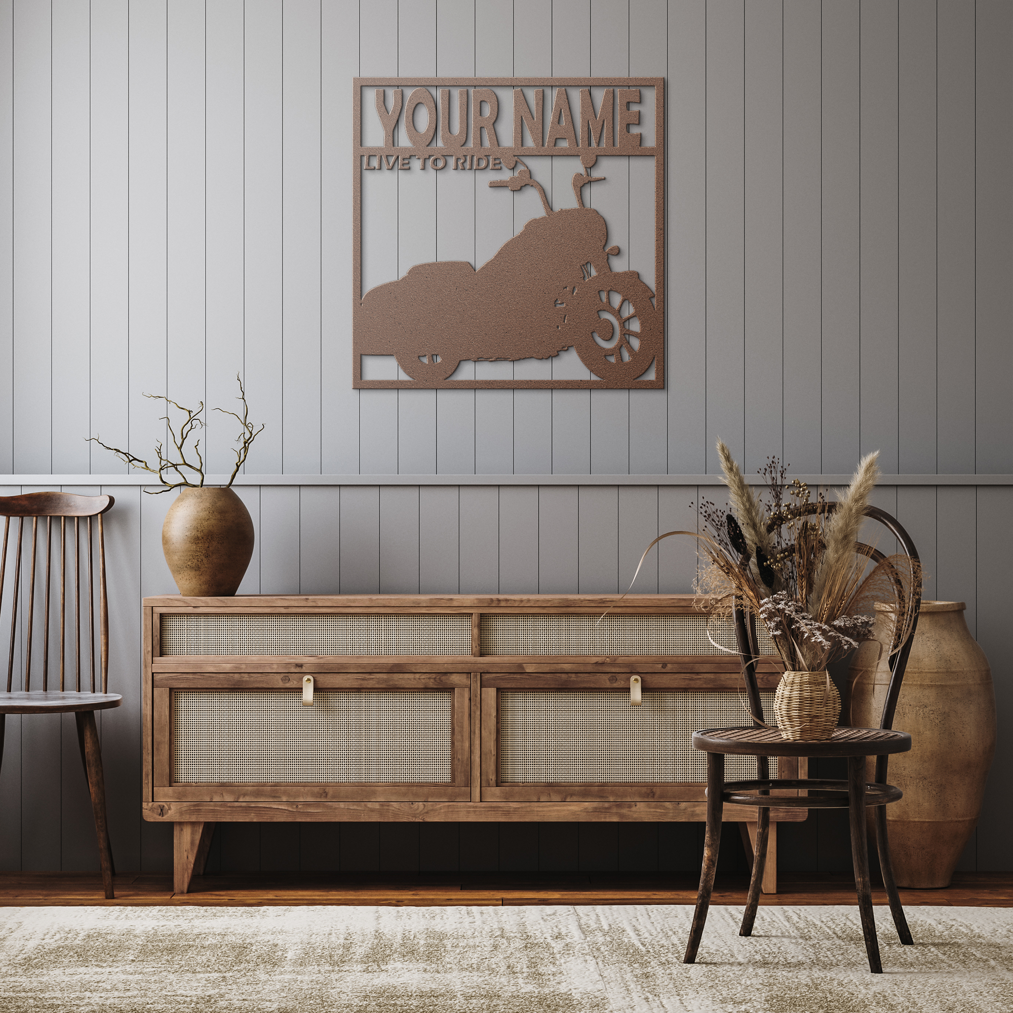 Rebellion_Kustoms_Road_King_Metal_Sign_A_Copper_Rustic_Hallway_Mockup.png