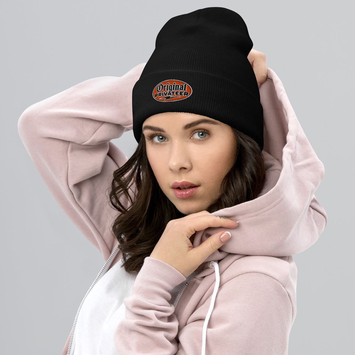 Retro Orange Motorcycle Beanie | Original Privateer