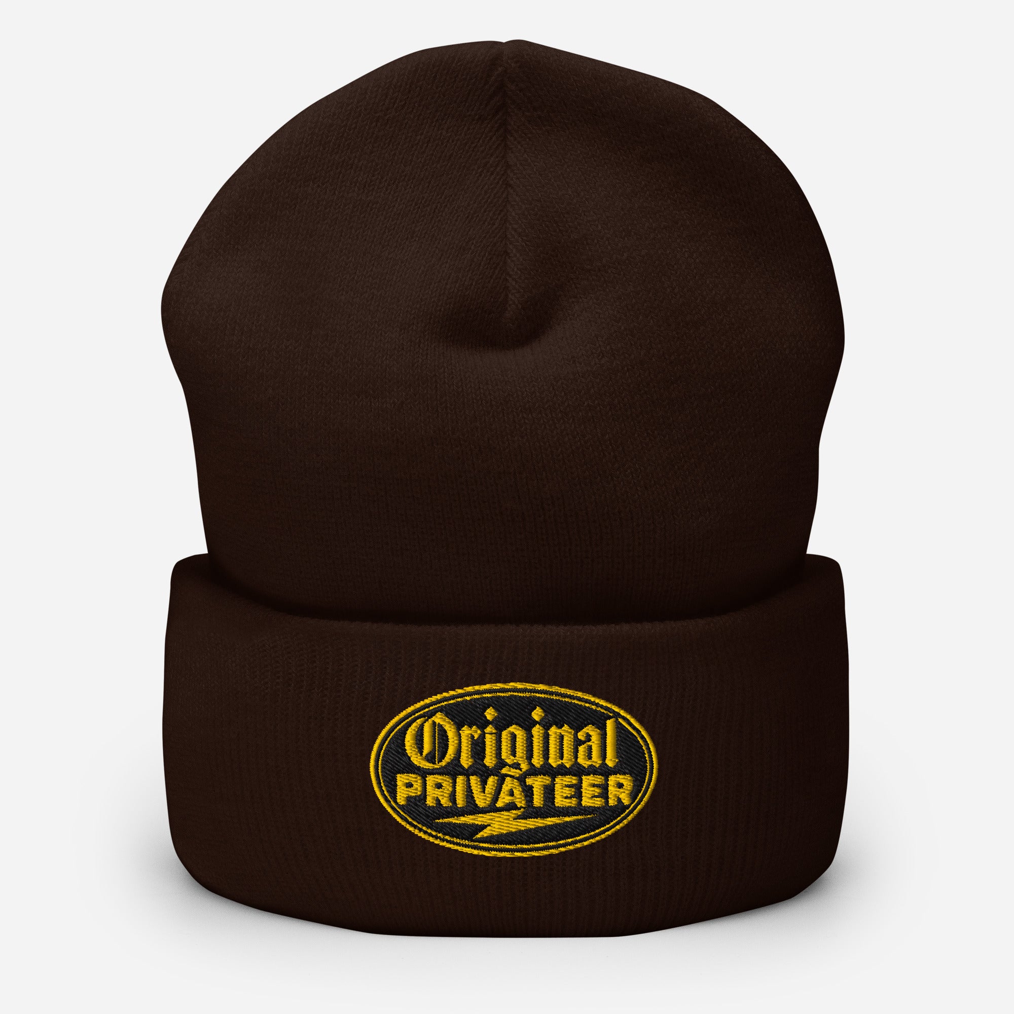 Black & Gold Motorcycle Beanie | Original Privateer