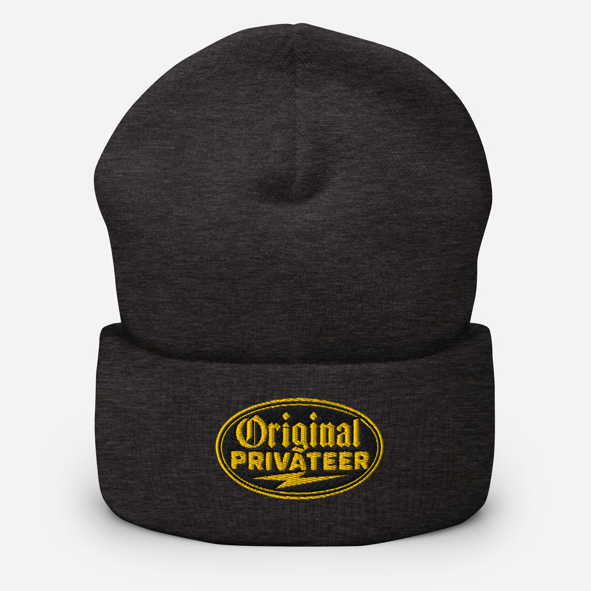 Black & Gold Motorcycle Beanie | Original Privateer