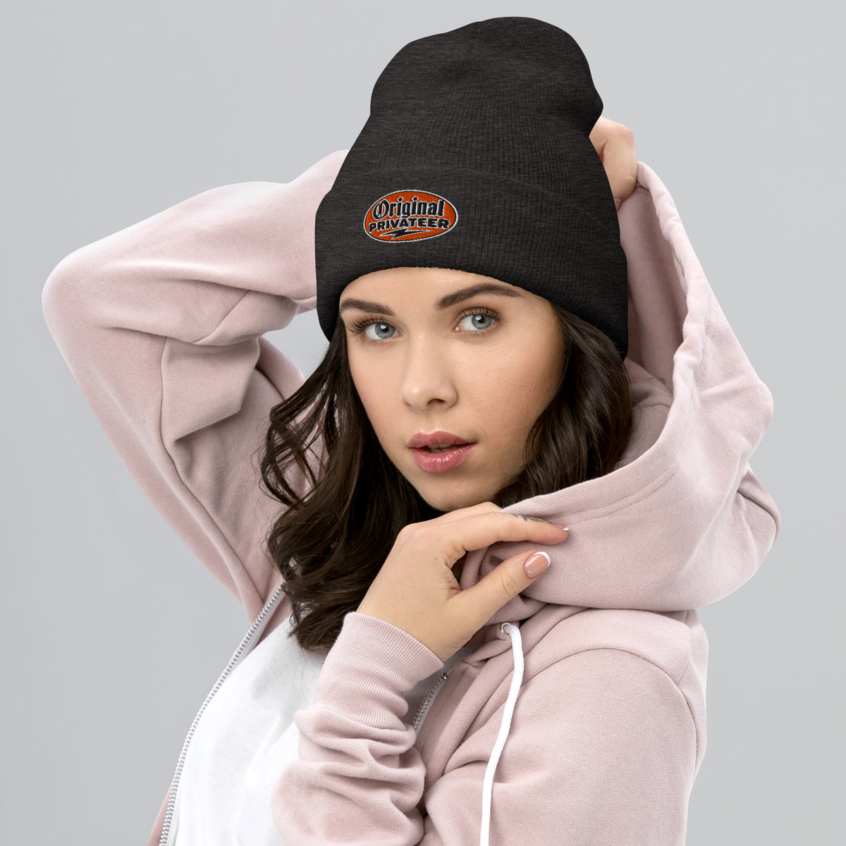 Retro Orange Motorcycle Beanie | Original Privateer