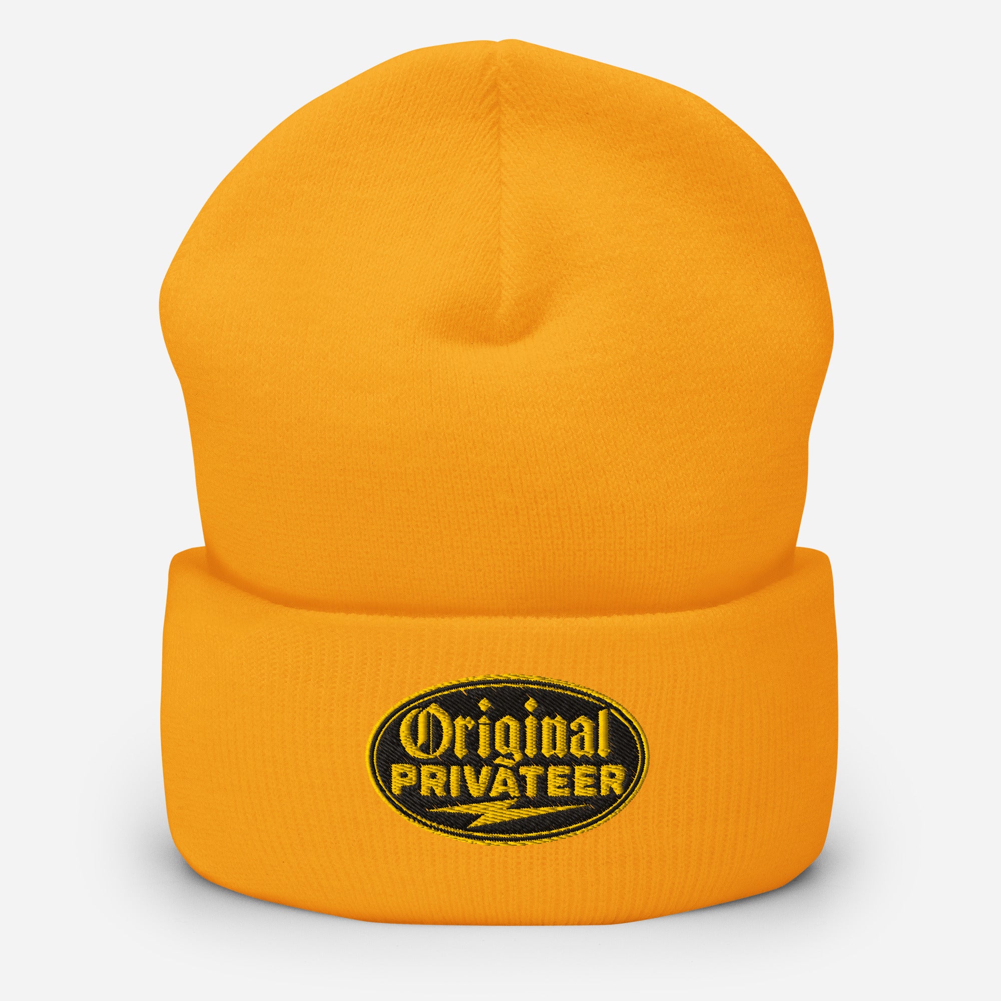 Black & Gold Motorcycle Beanie | Original Privateer