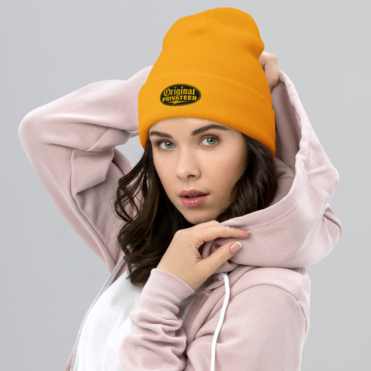 Black & Gold Motorcycle Beanie | Original Privateer