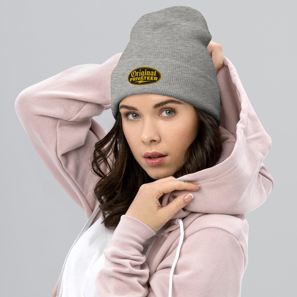 Black & Gold Motorcycle Beanie | Original Privateer