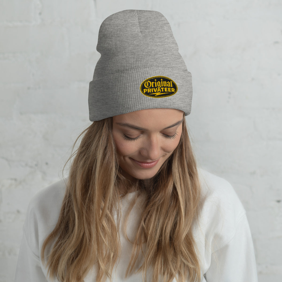 Black & Gold Motorcycle Beanie | Original Privateer
