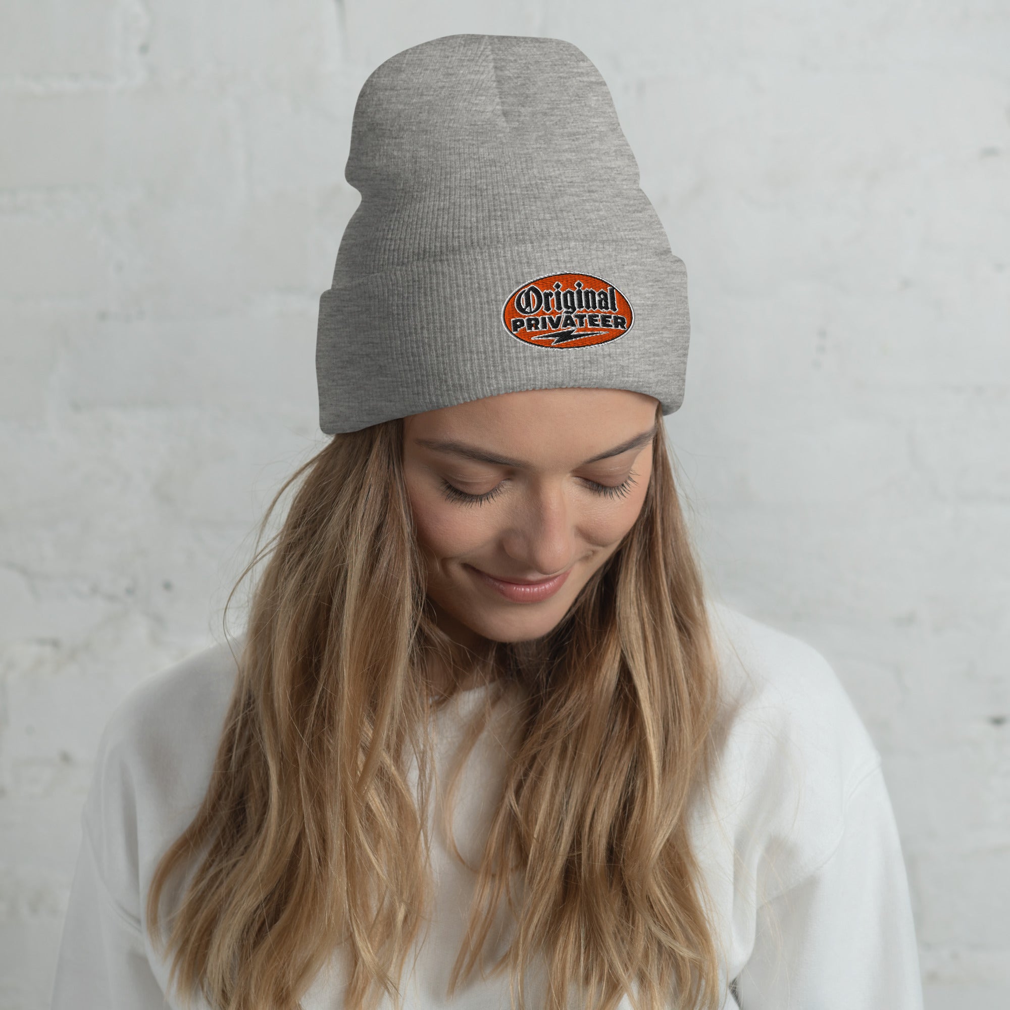 Retro Orange Motorcycle Beanie | Original Privateer