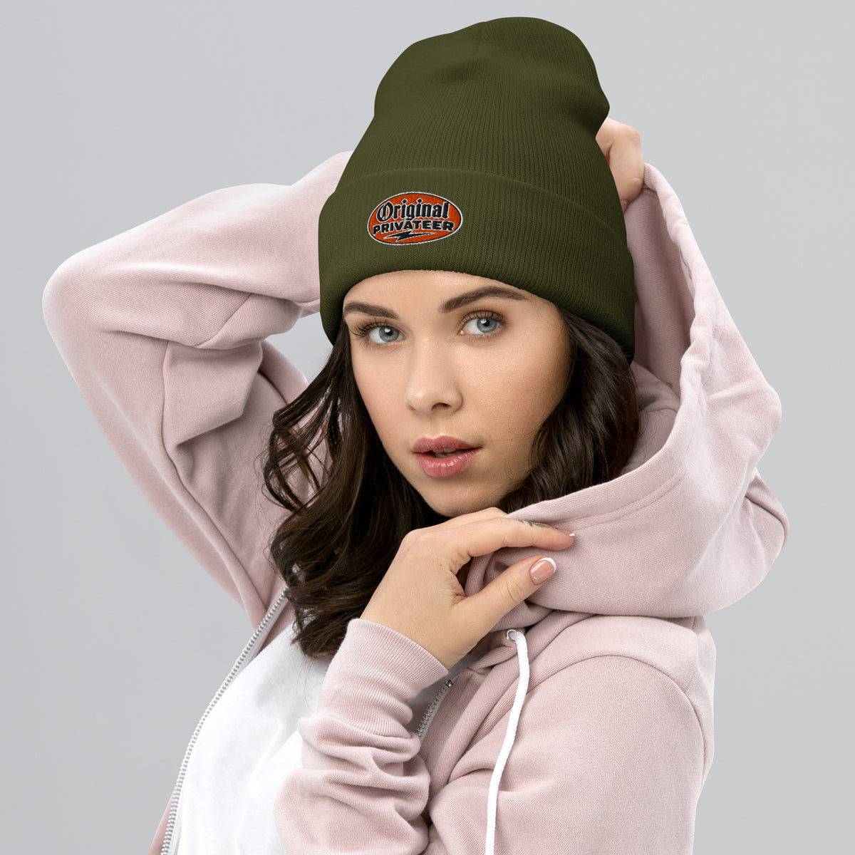 Retro Orange Motorcycle Beanie | Original Privateer