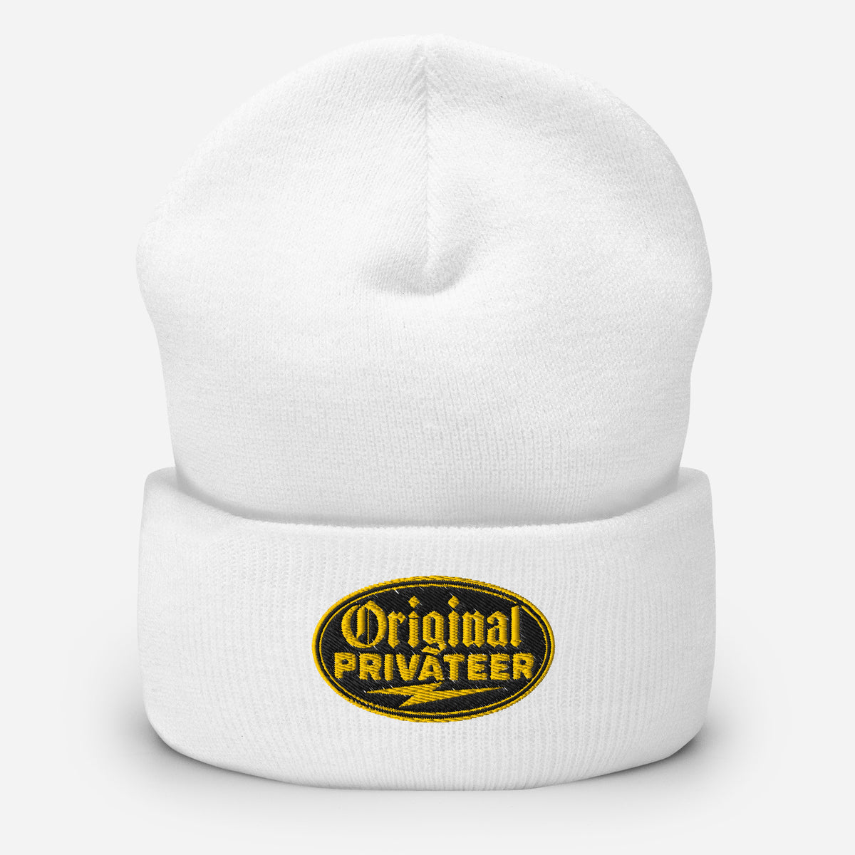 Black & Gold Motorcycle Beanie | Original Privateer