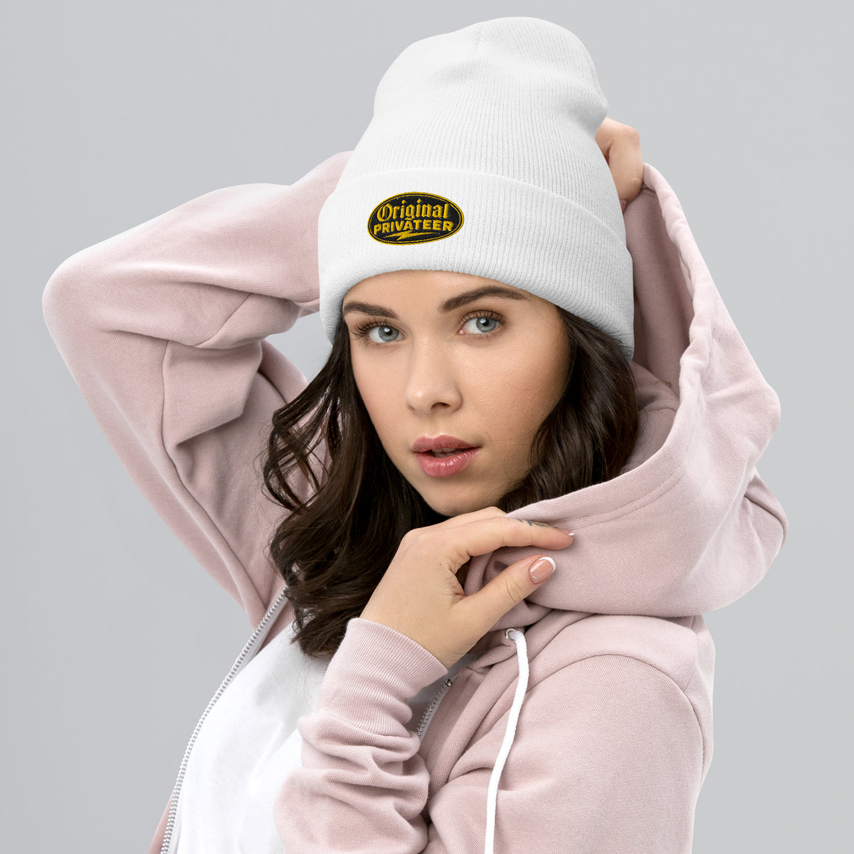 Black & Gold Motorcycle Beanie | Original Privateer