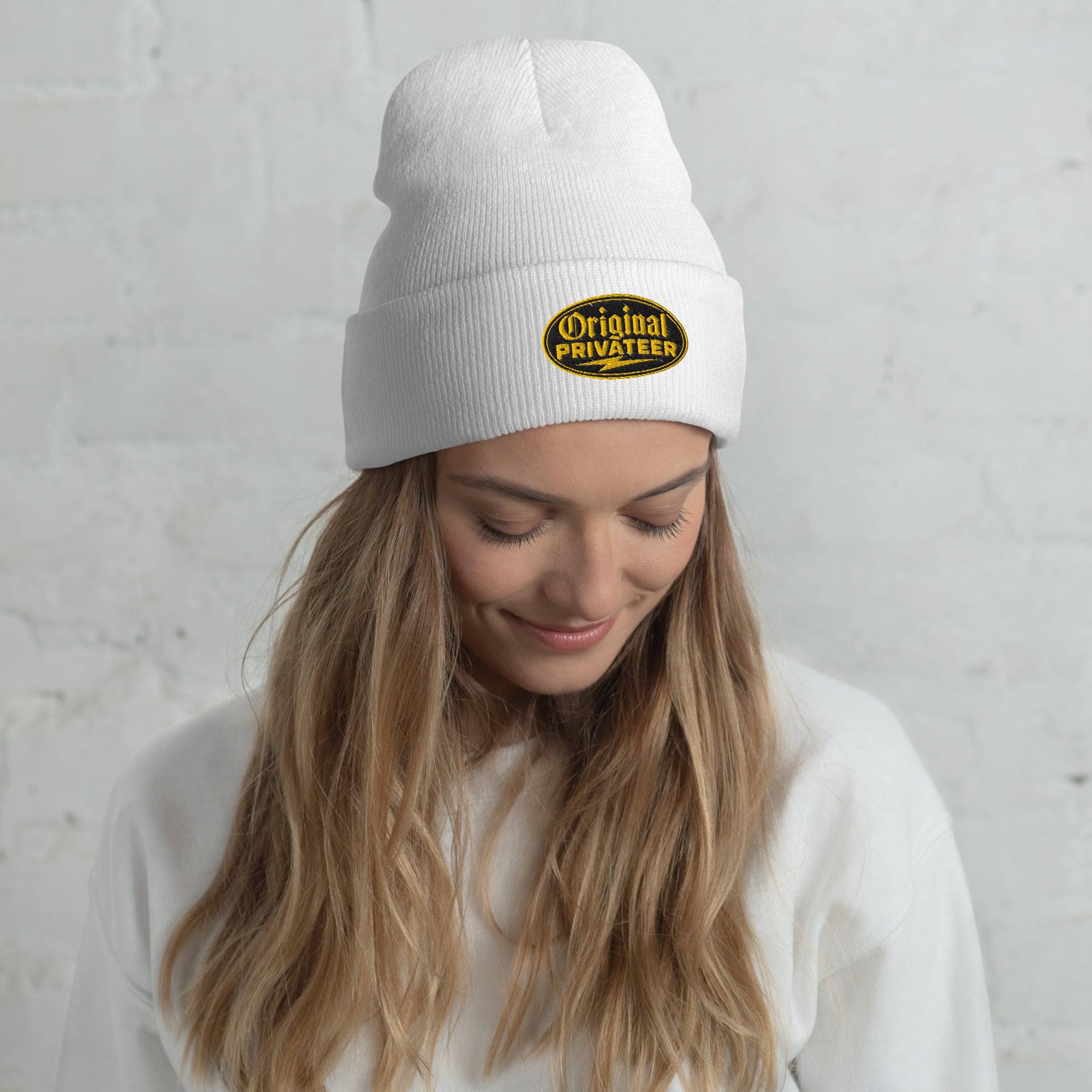 Black & Gold Motorcycle Beanie | Original Privateer