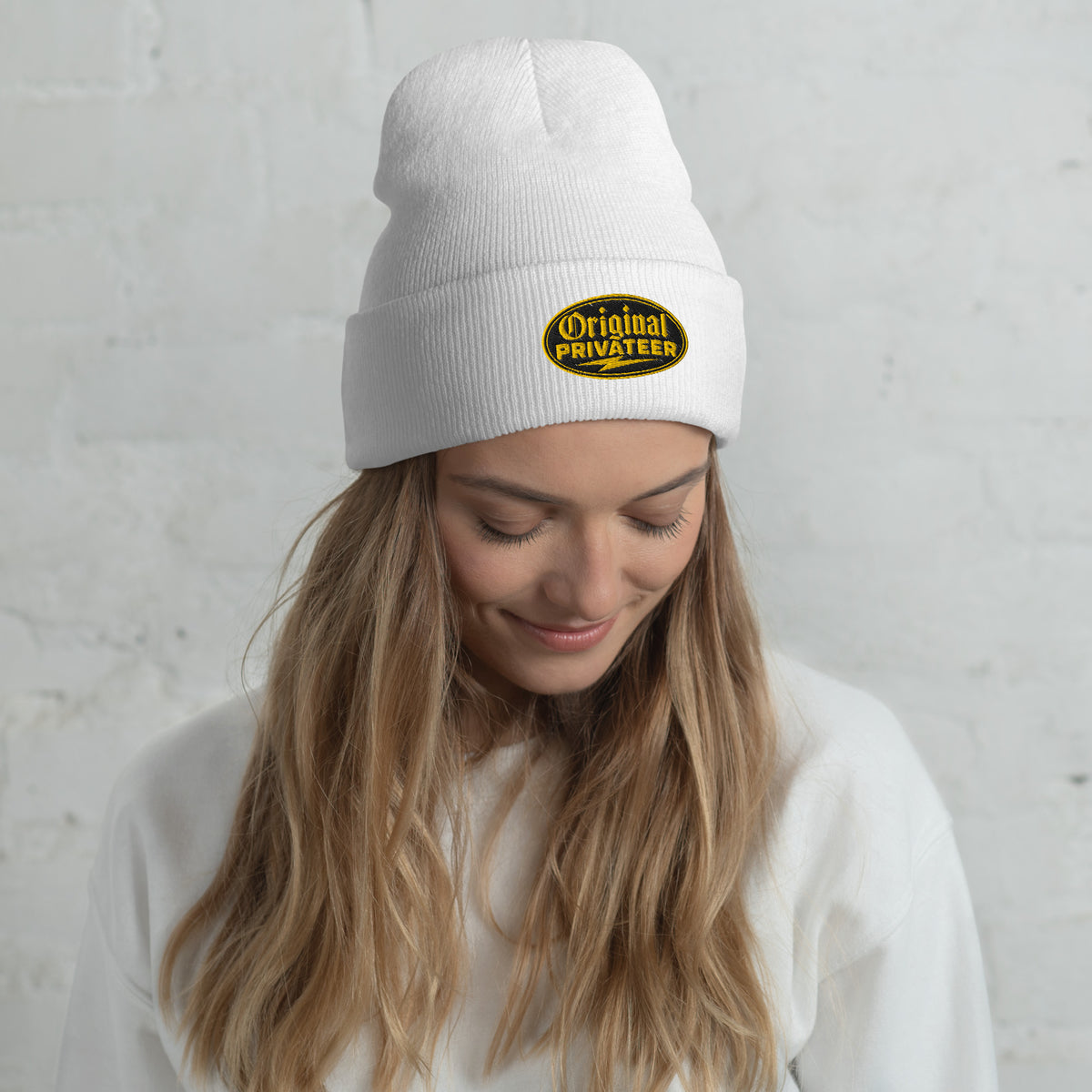 Black & Gold Motorcycle Beanie | Original Privateer