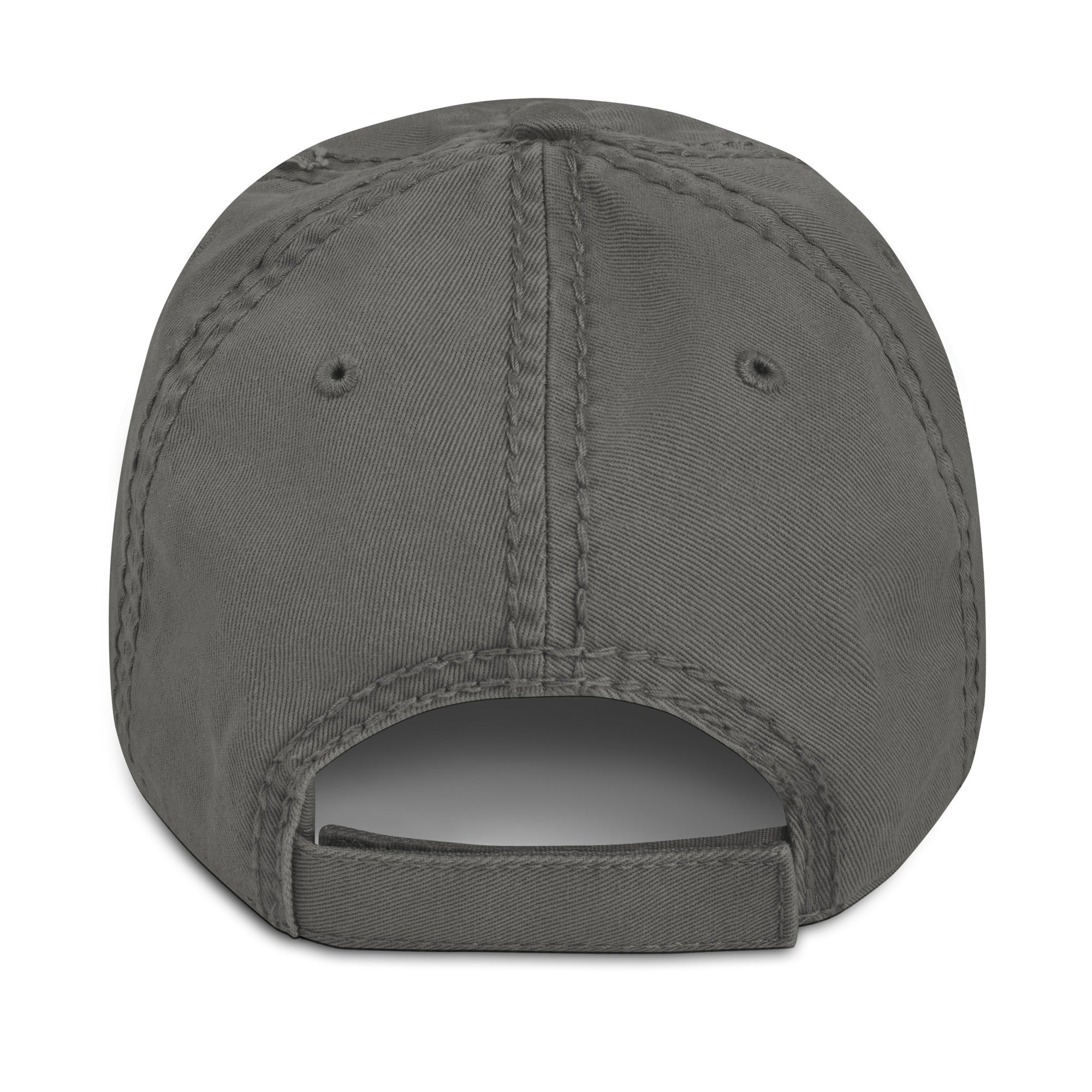 Black & Gold Distressed Dad Hat | Original Privateer
