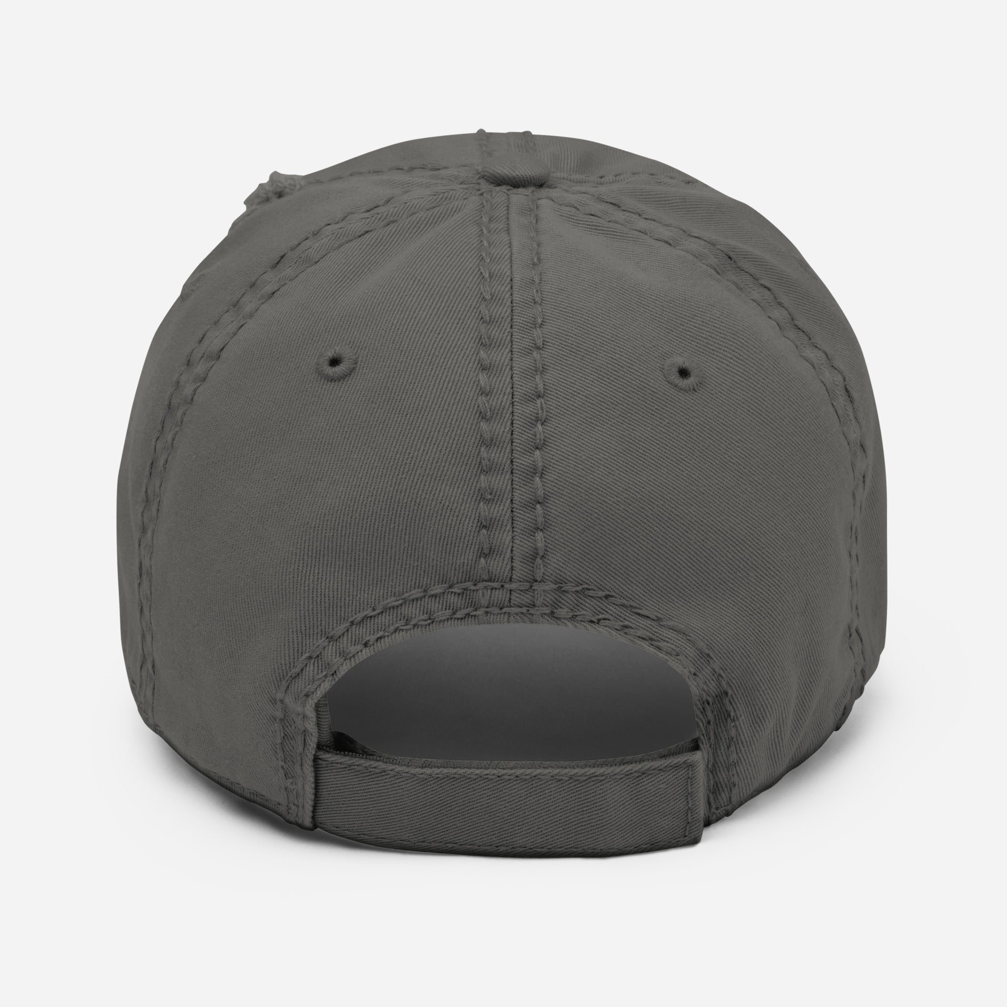 Black & Gold Distressed Dad Hat | Original Privateer