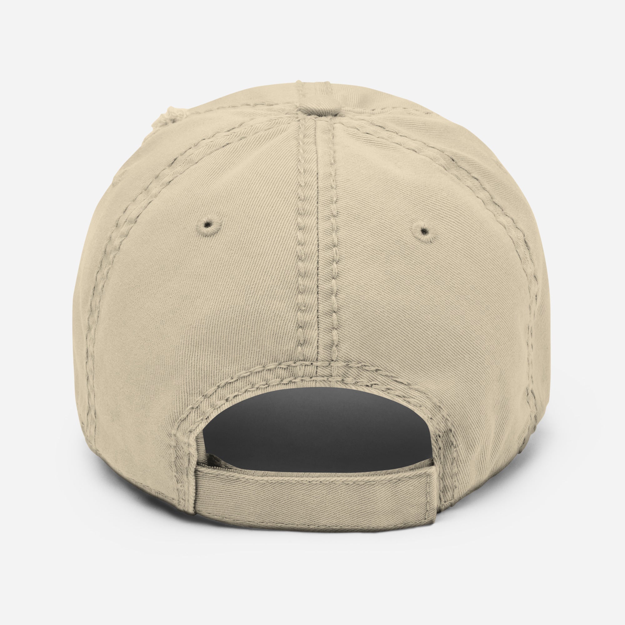 Black & Gold Distressed Dad Hat | Original Privateer
