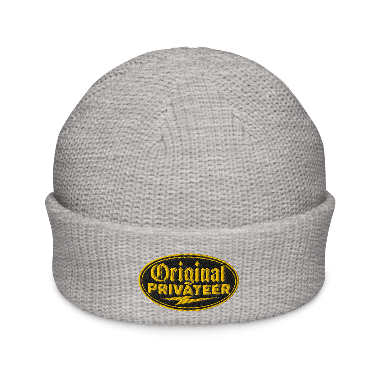 Black & Gold Fisherman Beanie | Original Privateer