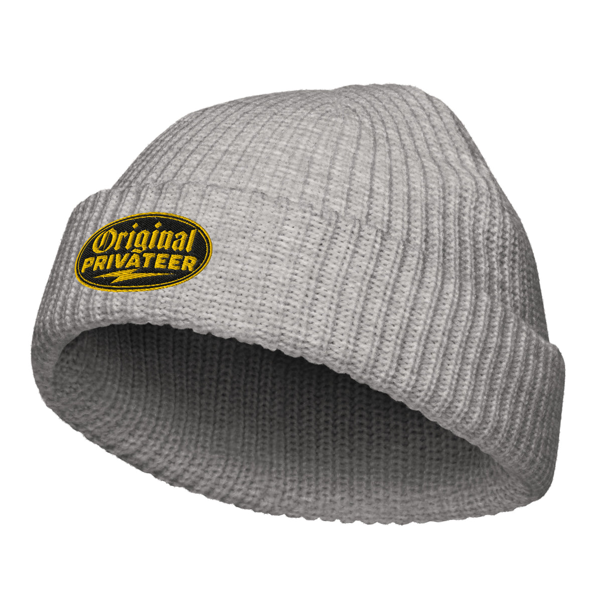 Black & Gold Fisherman Beanie | Original Privateer