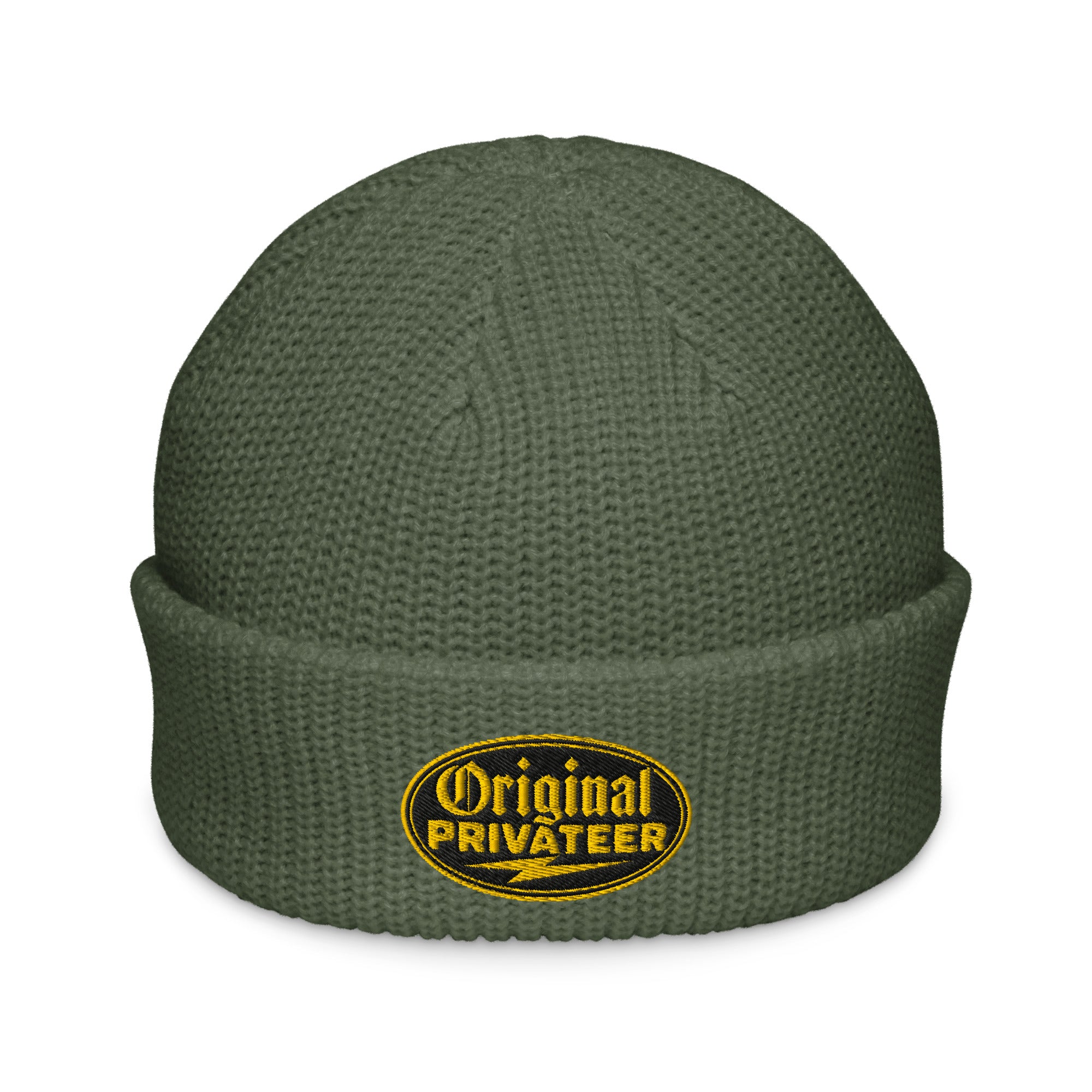 Black & Gold Fisherman Beanie | Original Privateer