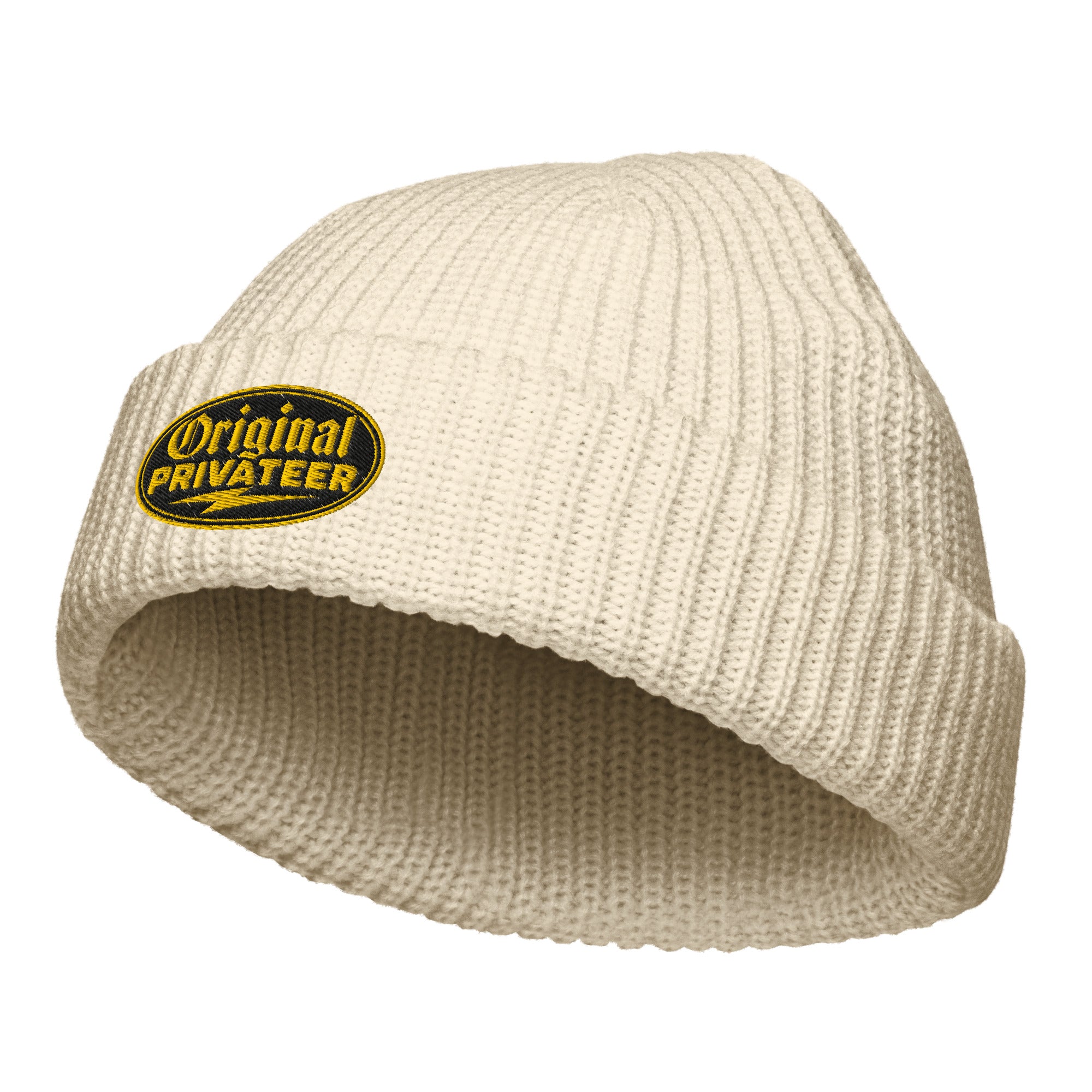 Black & Gold Fisherman Beanie | Original Privateer