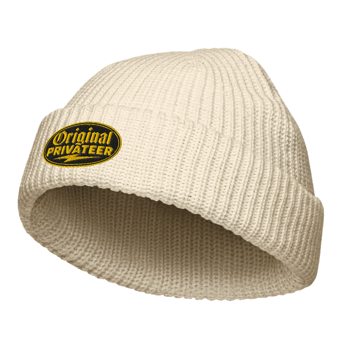 Black & Gold Fisherman Beanie | Original Privateer