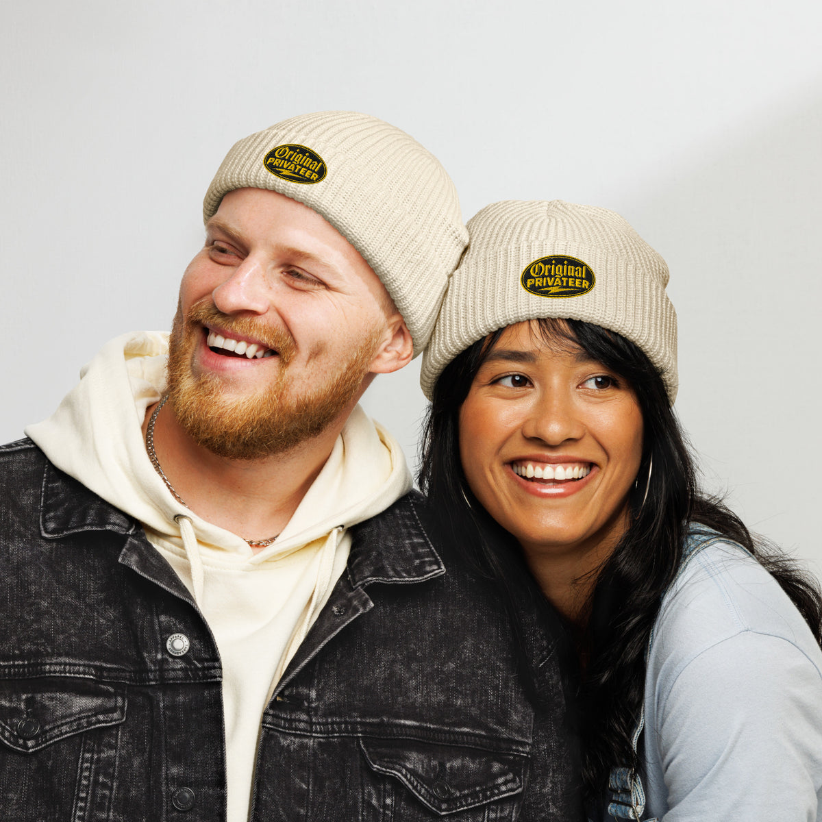 Black & Gold Fisherman Beanie | Original Privateer