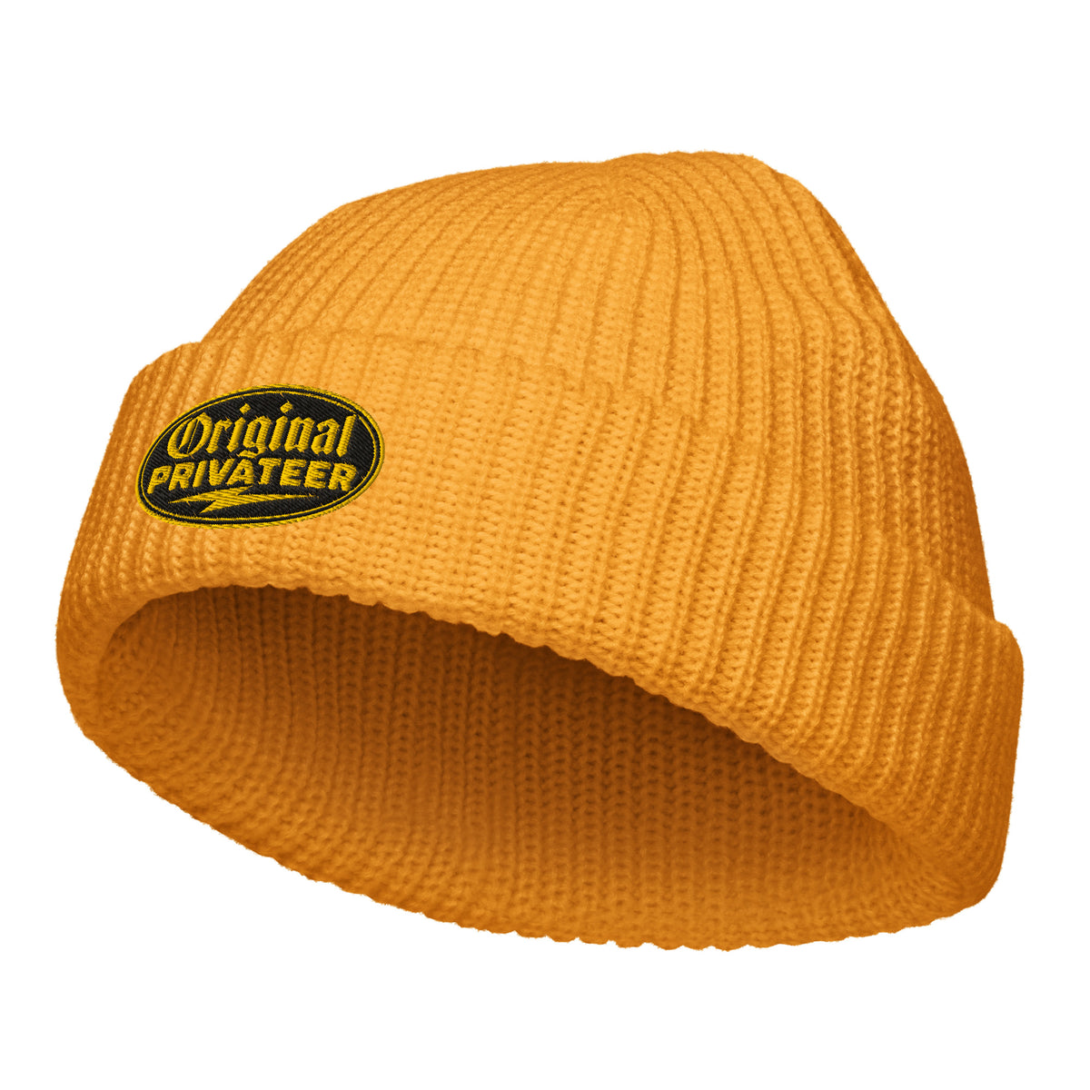 Black & Gold Fisherman Beanie | Original Privateer