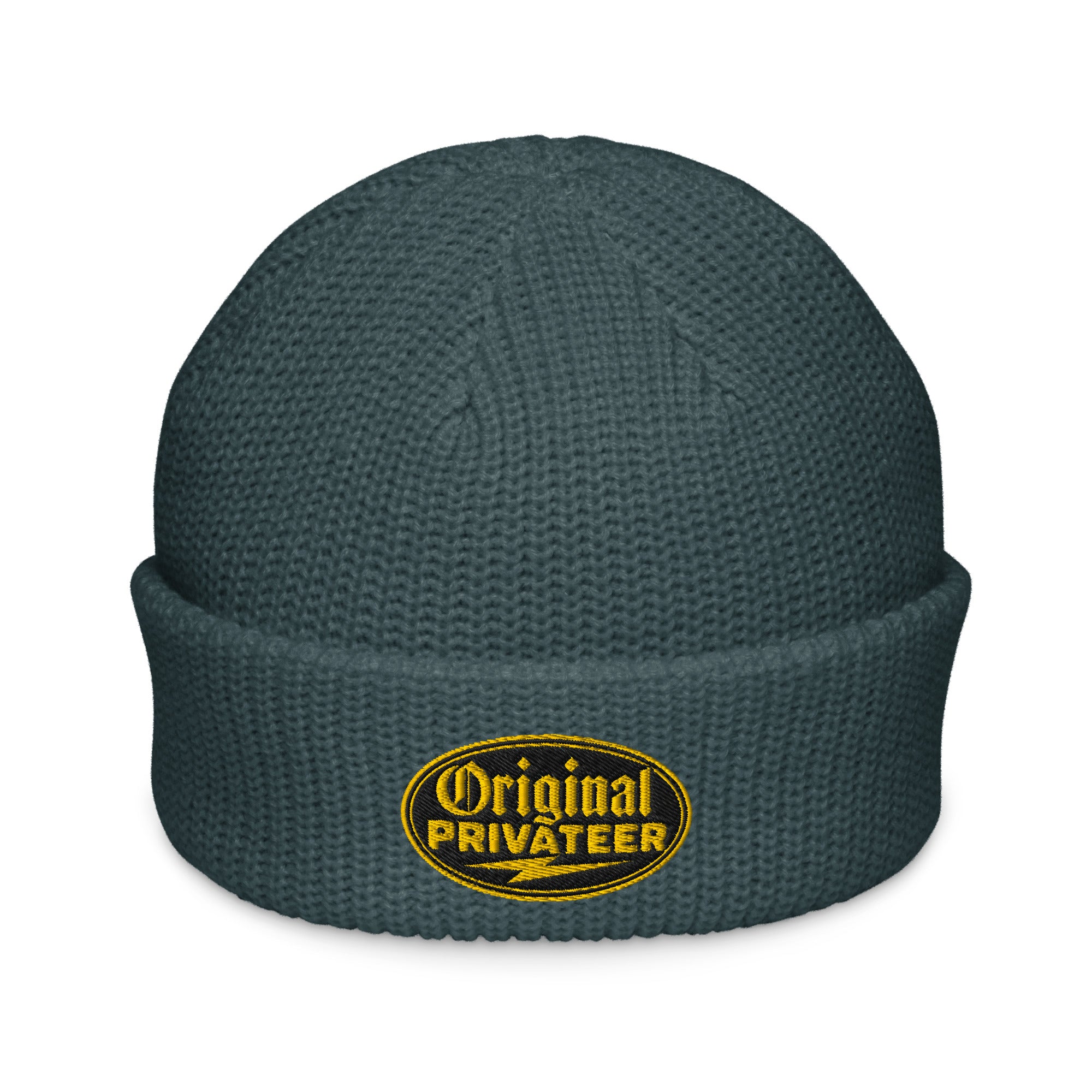 Black & Gold Fisherman Beanie | Original Privateer