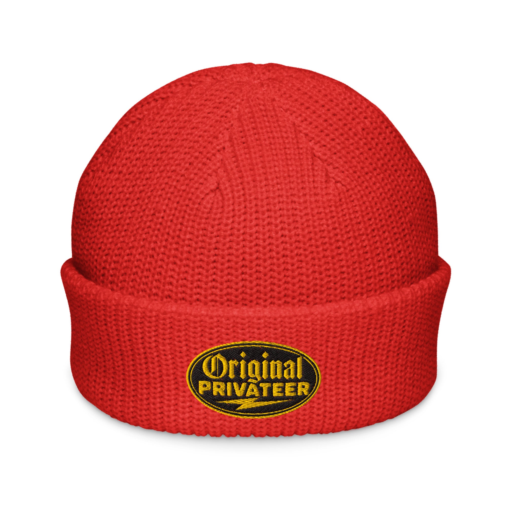 Black & Gold Fisherman Beanie | Original Privateer