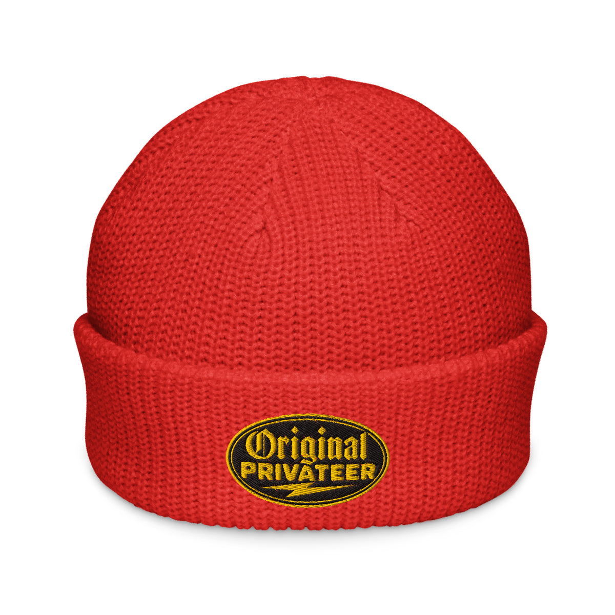 Black & Gold Fisherman Beanie | Original Privateer
