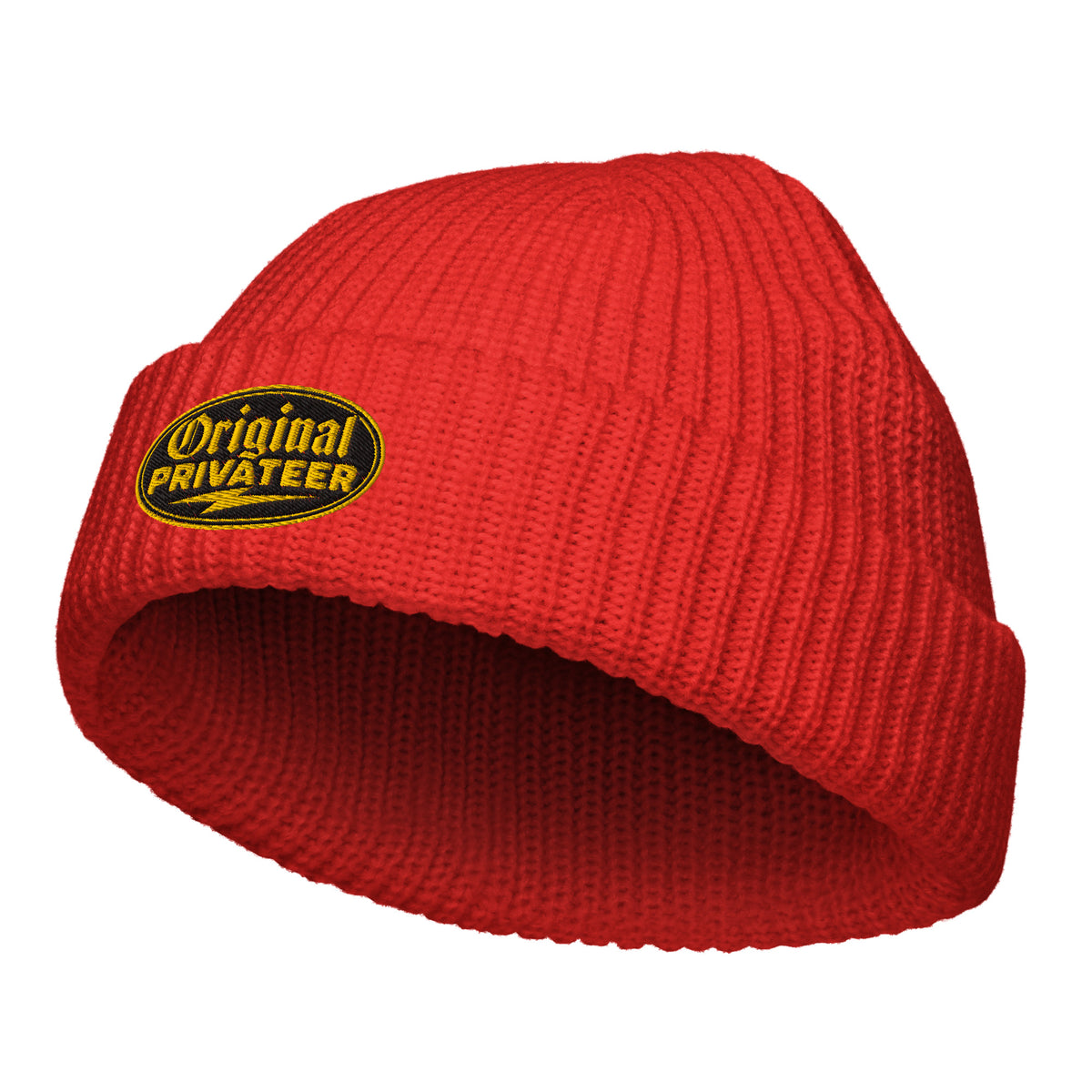 Black & Gold Fisherman Beanie | Original Privateer