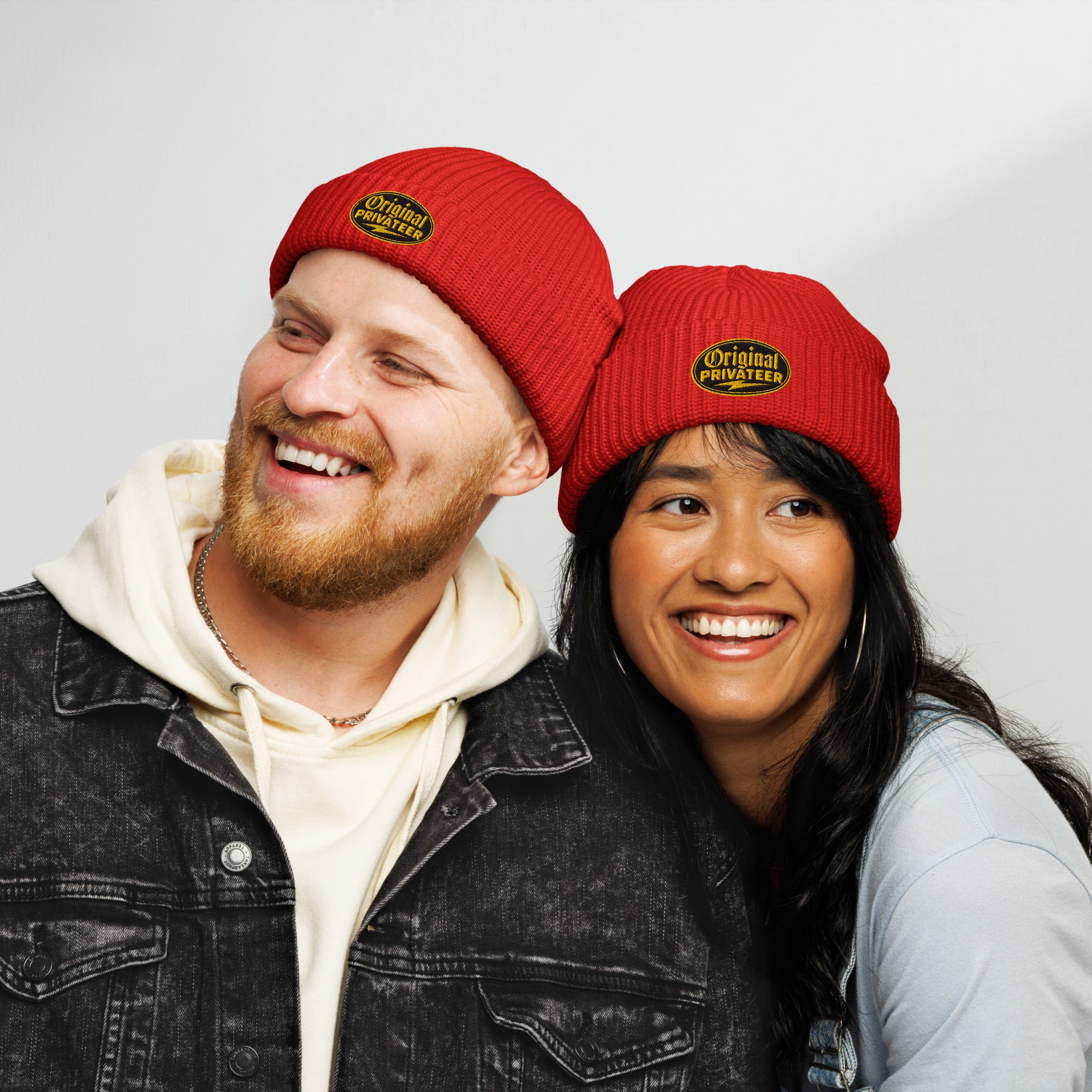 Black & Gold Fisherman Beanie | Original Privateer