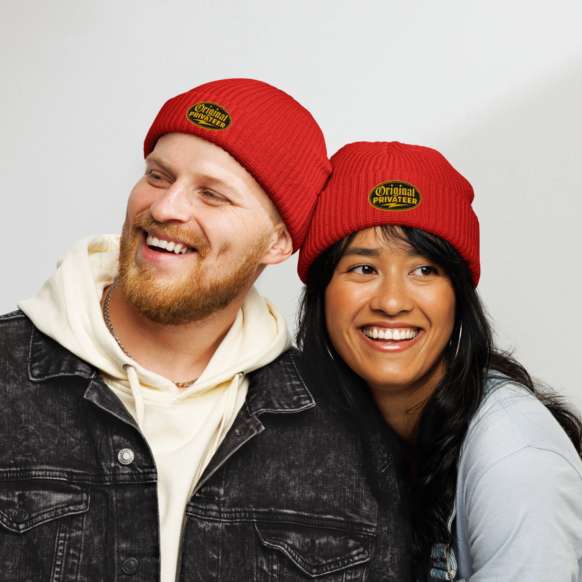 Black & Gold Fisherman Beanie | Original Privateer