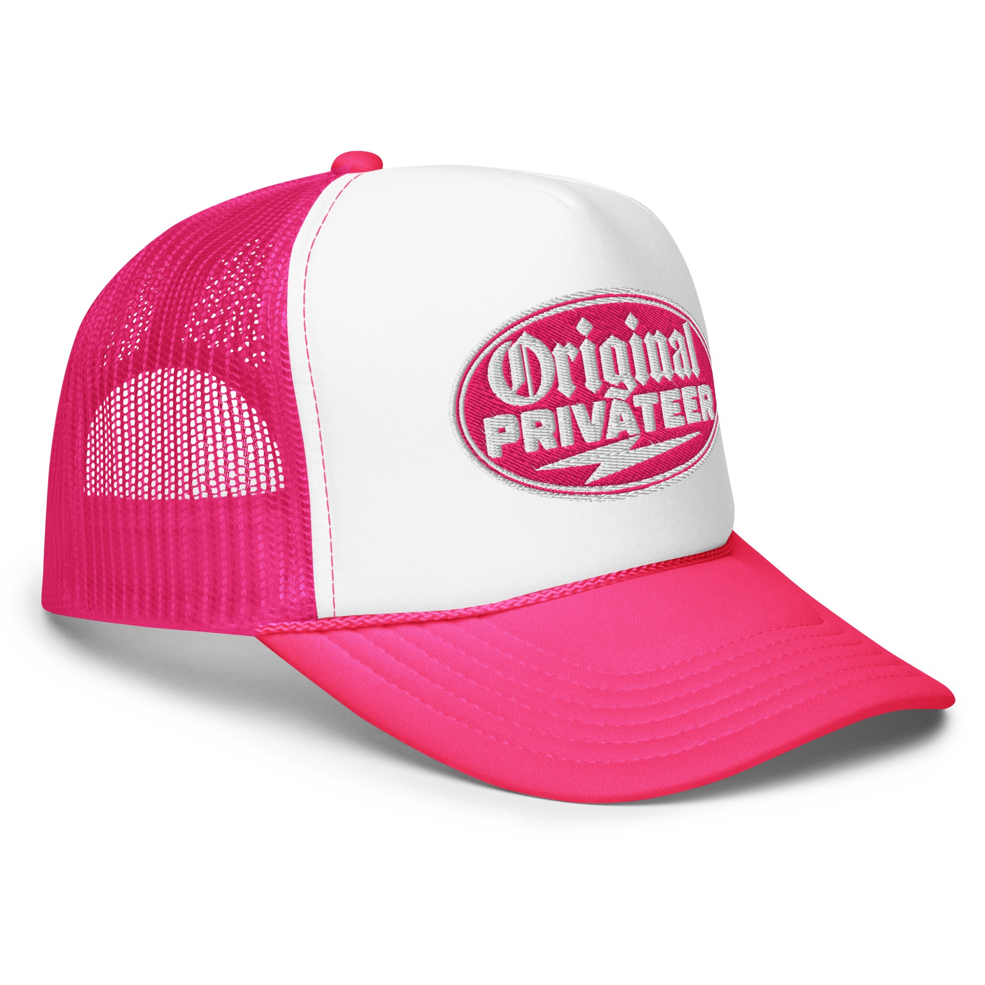 Retro Pink Foam Trucker Hat | Original Privateer
