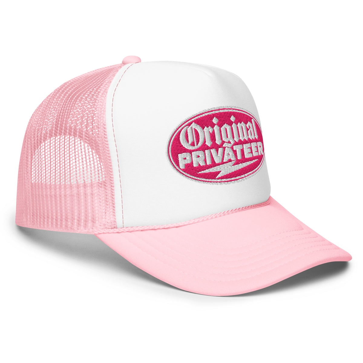 Retro Pink Foam Trucker Hat | Original Privateer