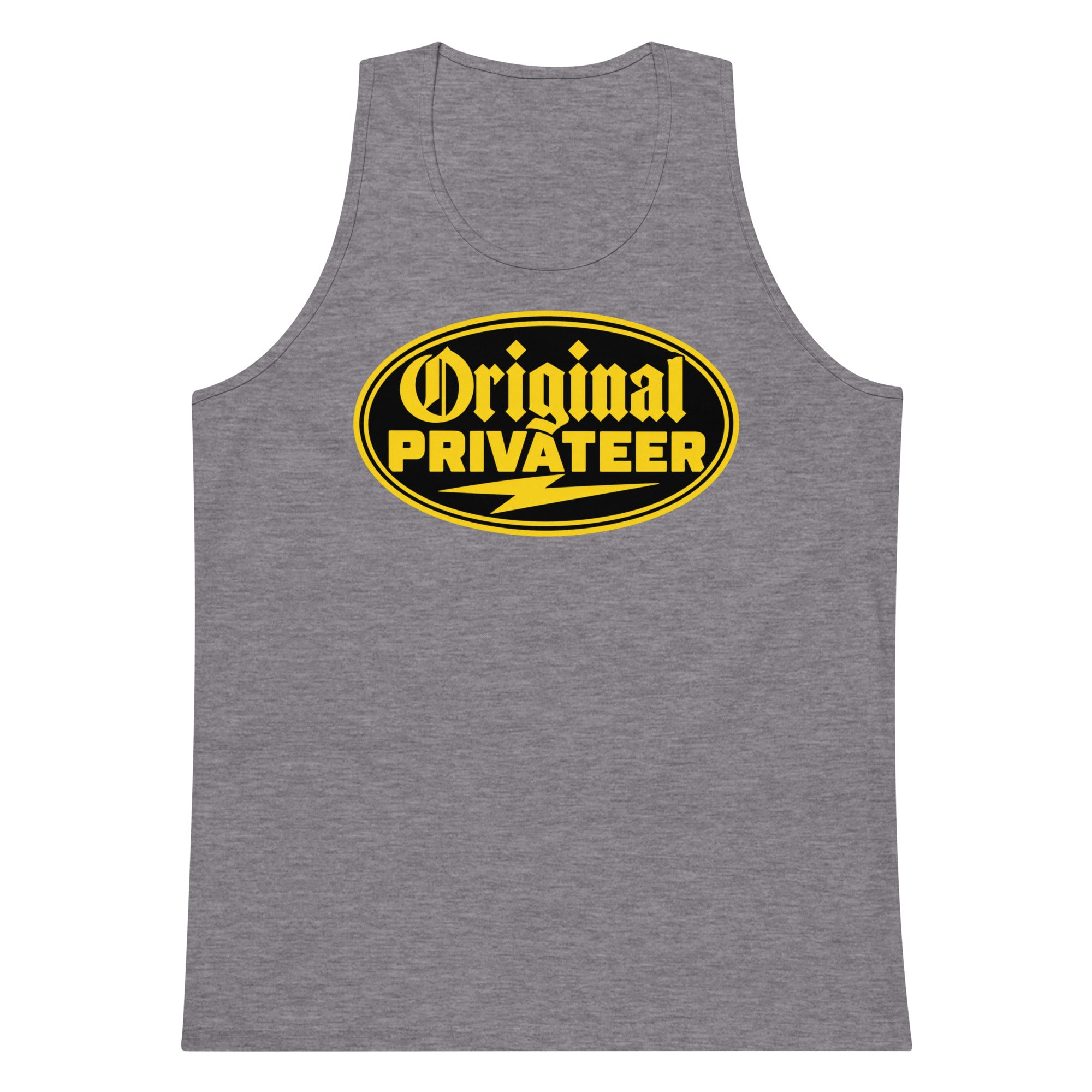Men's Black & Gold Motorcycle Tank Top | Original Privateer