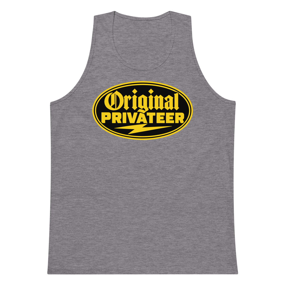 Men's Black & Gold Motorcycle Tank Top | Original Privateer