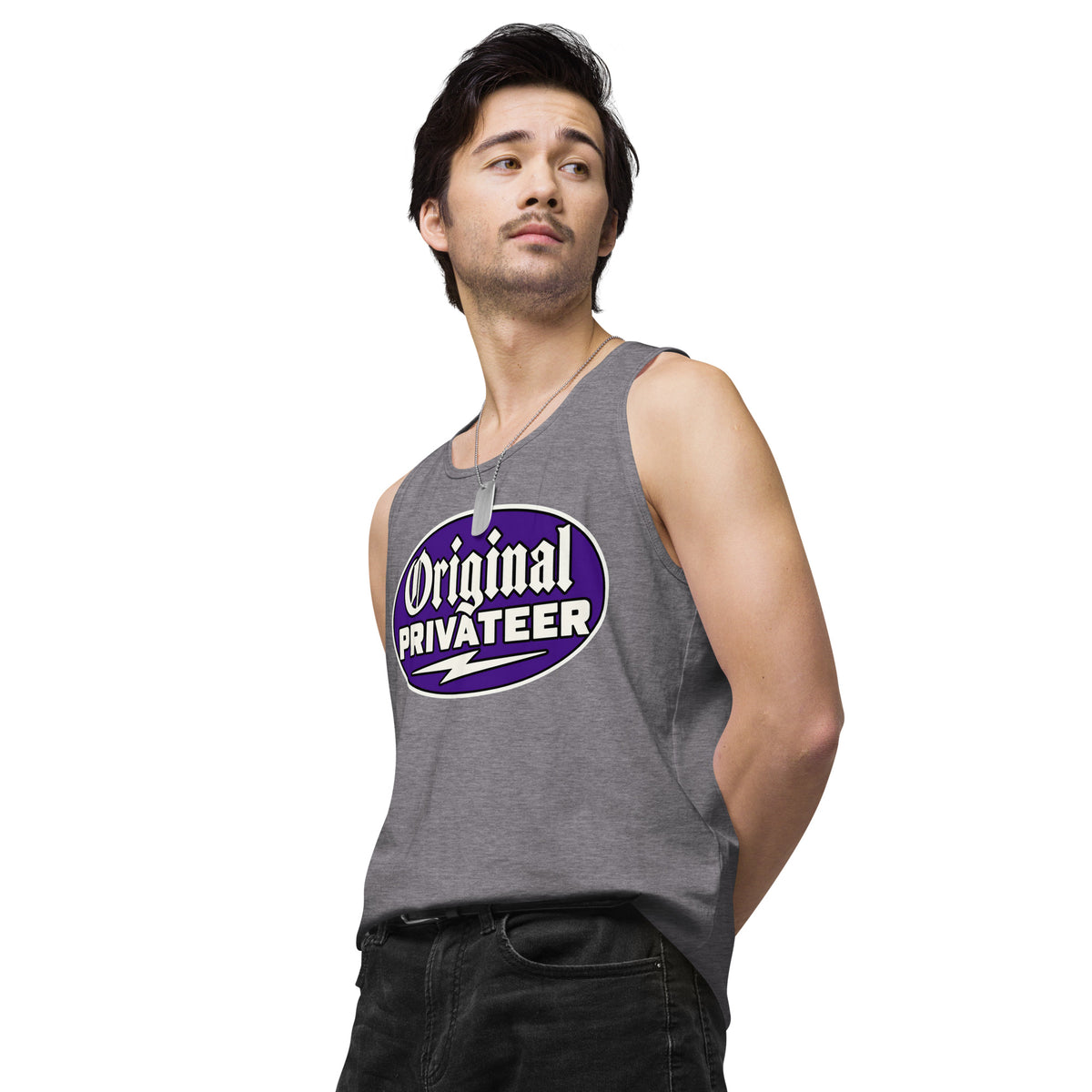 Men's Wildcat Purple Motorcycle Tank Top | Original Privateer