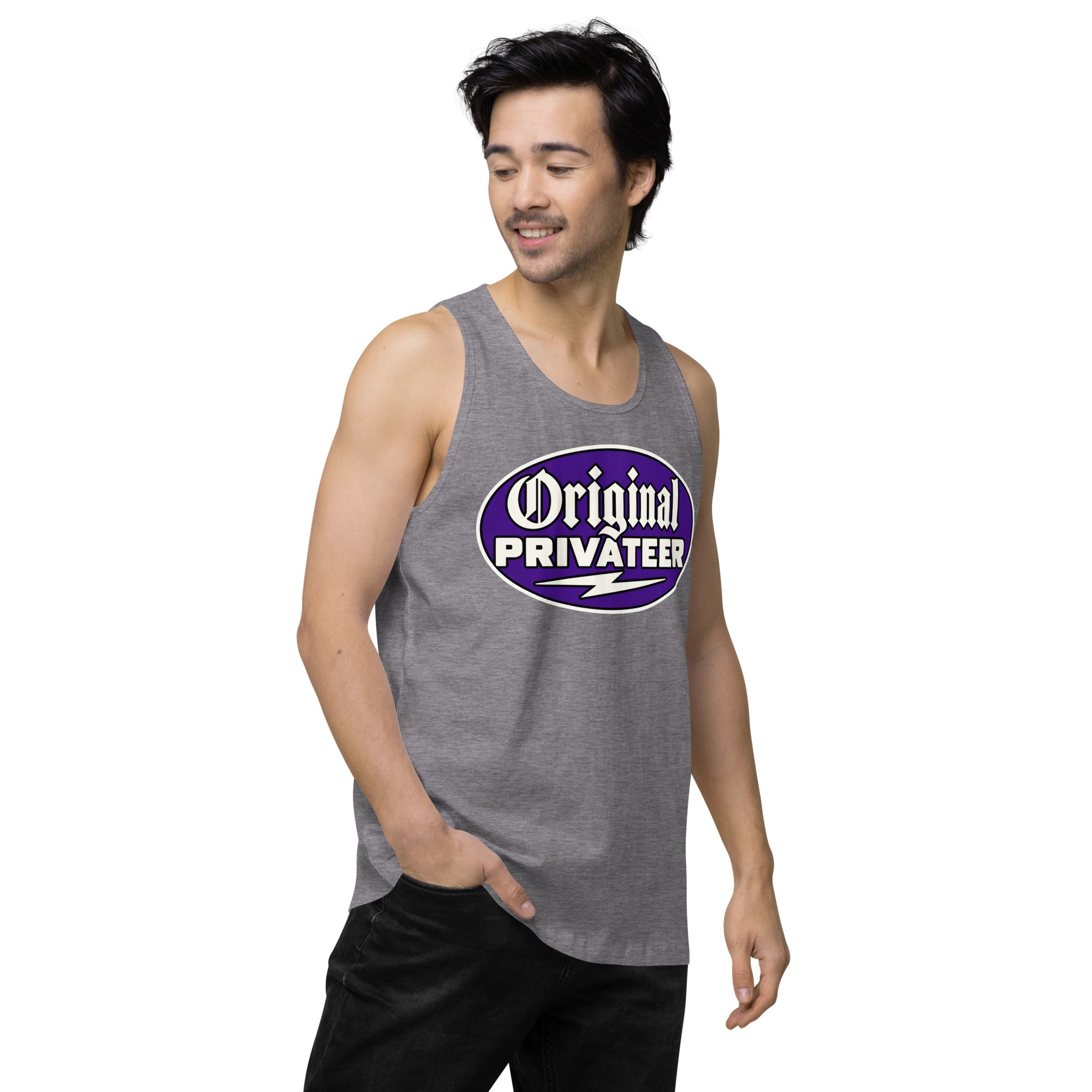 Men's Wildcat Purple Motorcycle Tank Top | Original Privateer