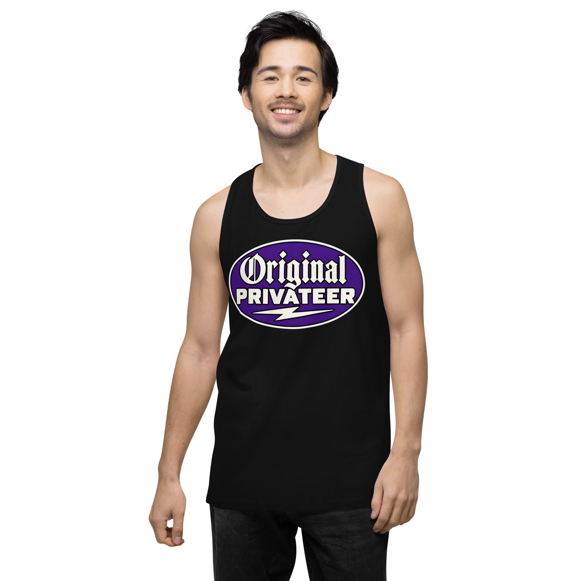 Men's Wildcat Purple Motorcycle Tank Top | Original Privateer