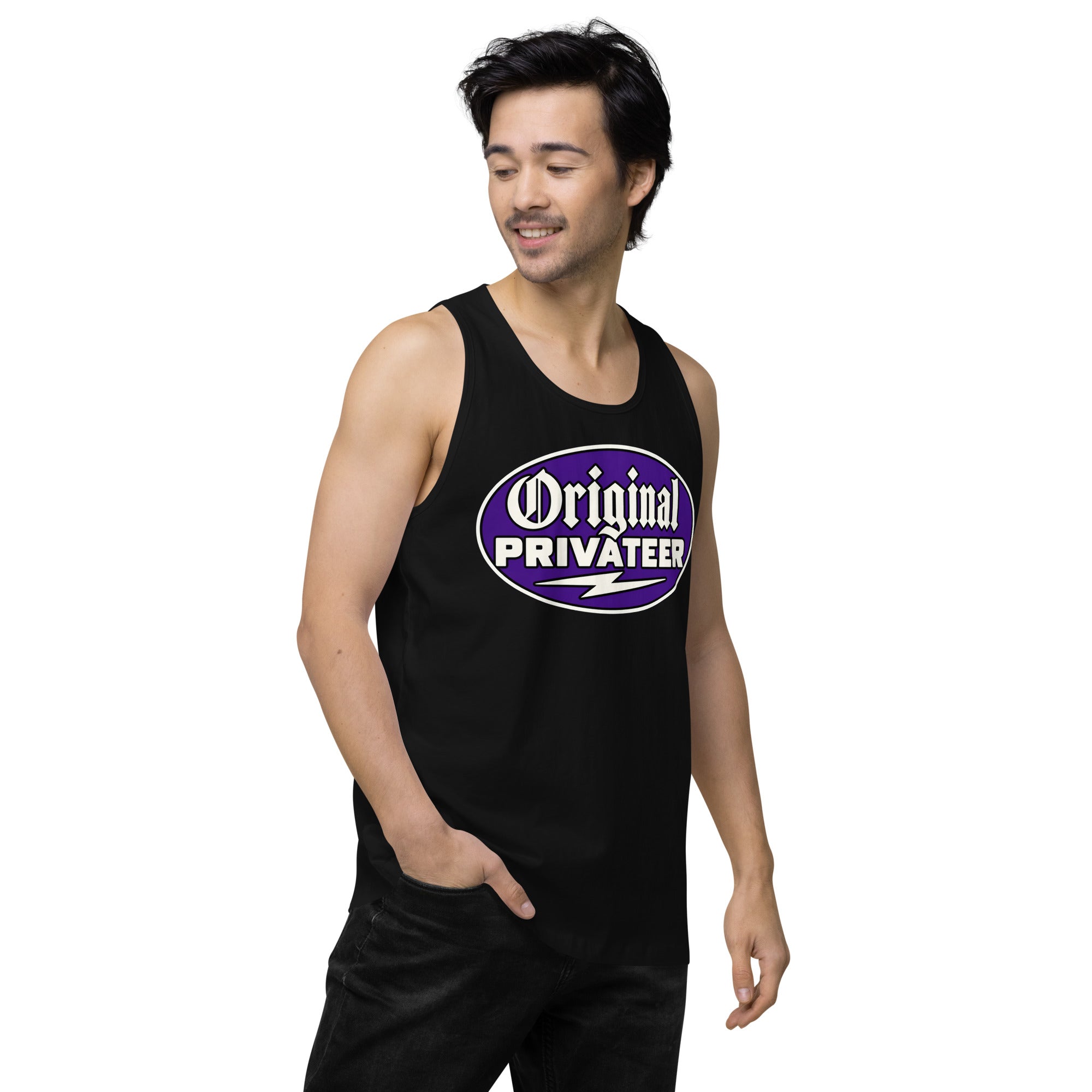 Men's Wildcat Purple Motorcycle Tank Top | Original Privateer