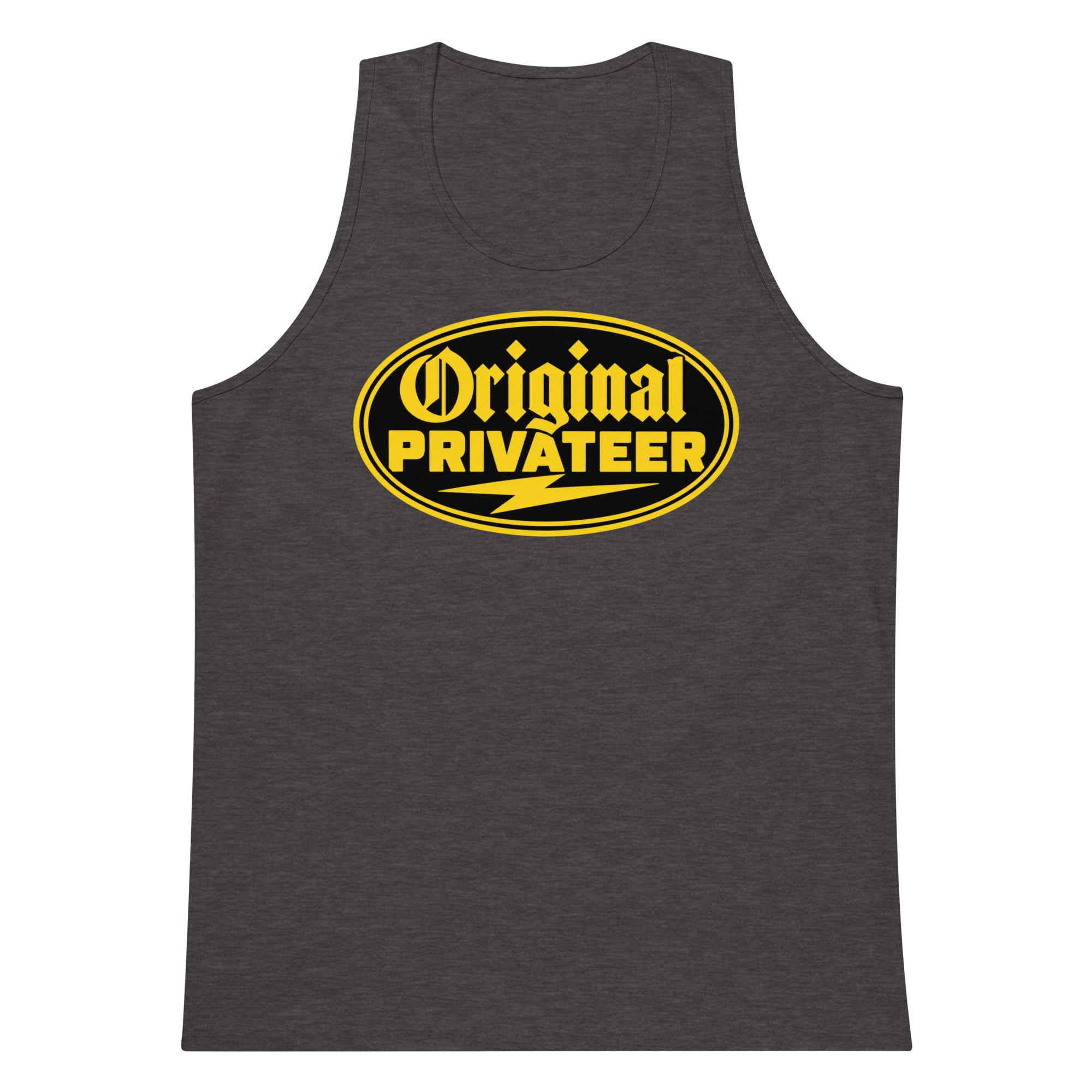 Men's Black & Gold Motorcycle Tank Top | Original Privateer