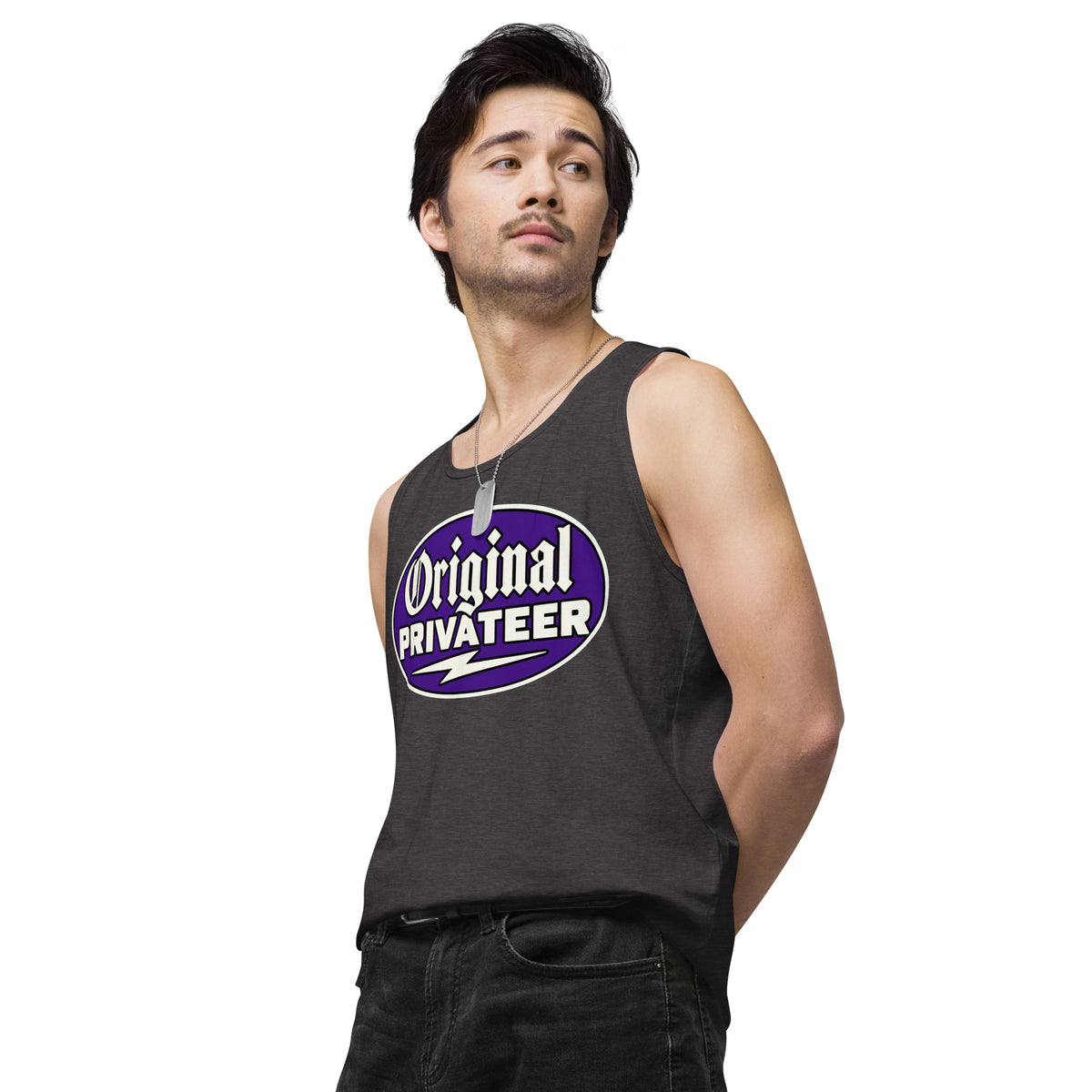 Men's Wildcat Purple Motorcycle Tank Top | Original Privateer