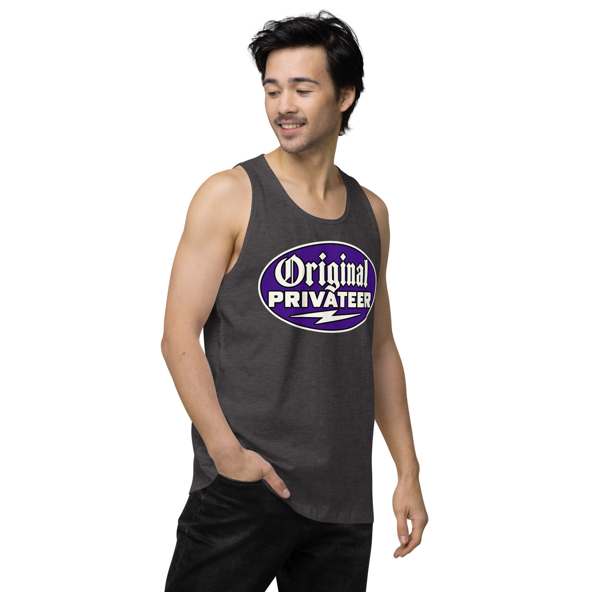 Men's Wildcat Purple Motorcycle Tank Top | Original Privateer