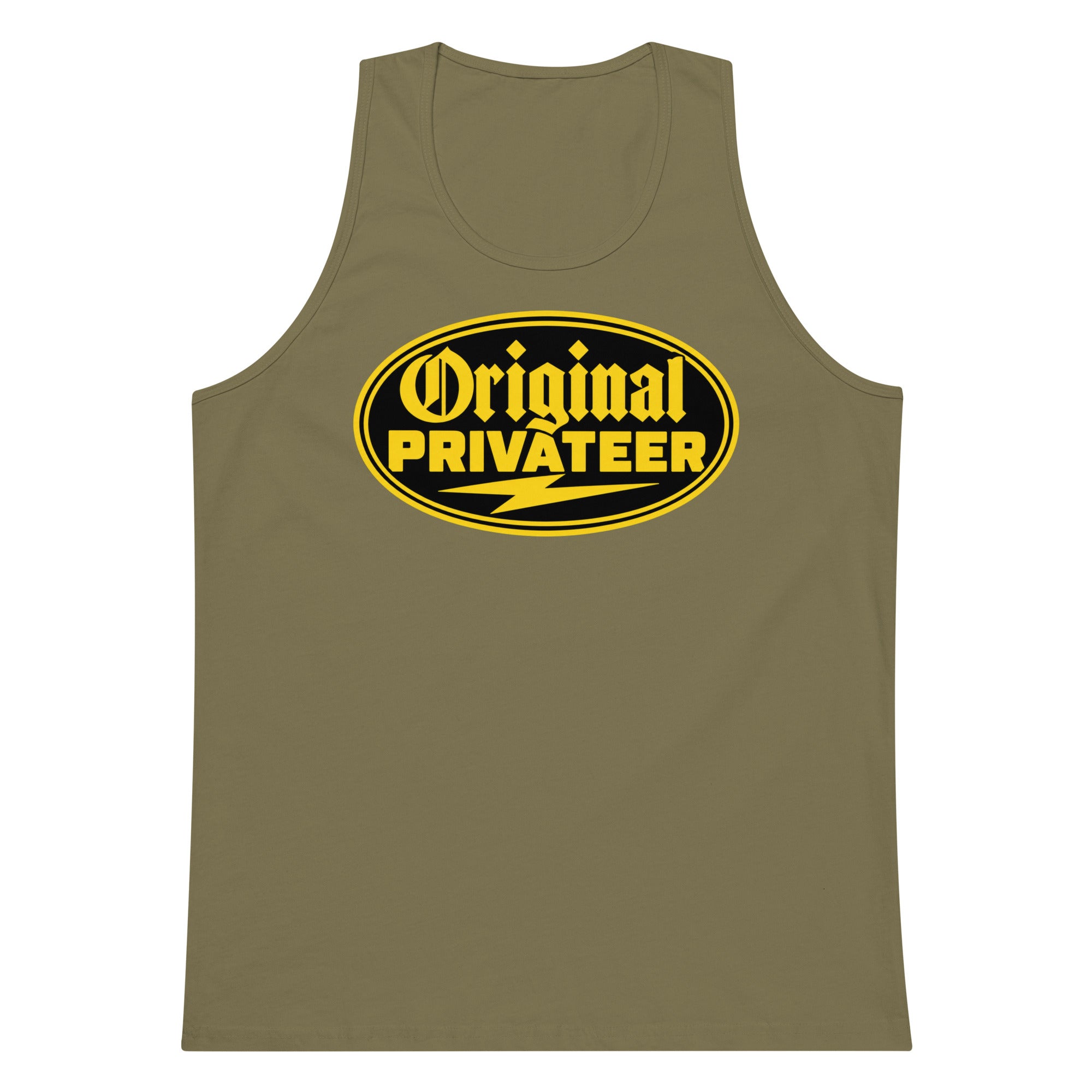 Men's Black & Gold Motorcycle Tank Top | Original Privateer