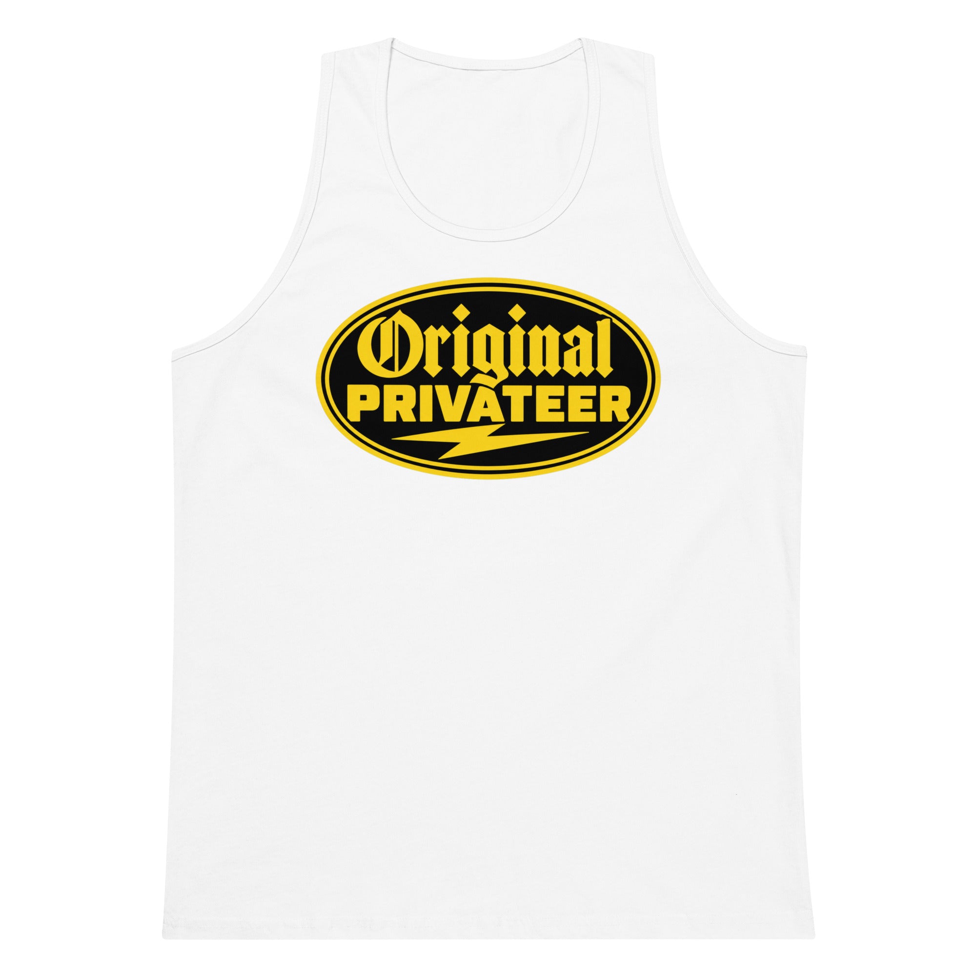 Men's Black & Gold Motorcycle Tank Top | Original Privateer