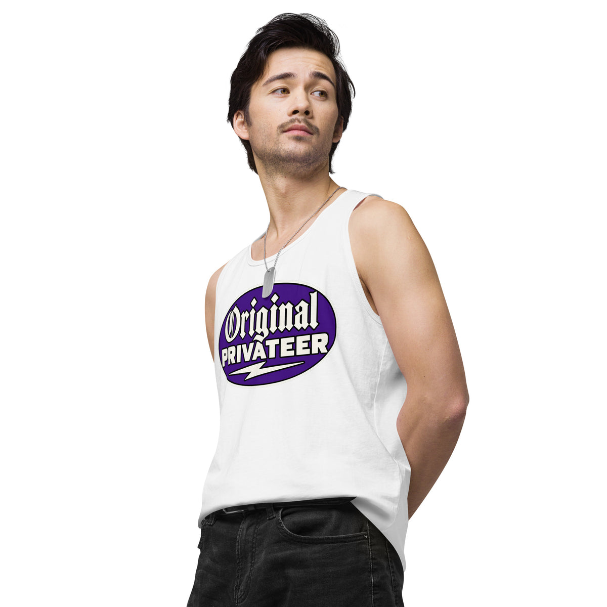 Men's Wildcat Purple Motorcycle Tank Top | Original Privateer