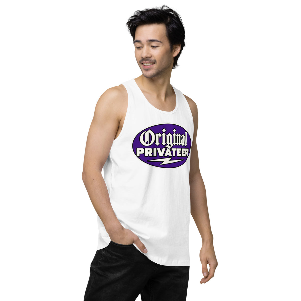 Men's Wildcat Purple Motorcycle Tank Top | Original Privateer
