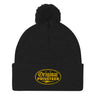 Black & Gold Pom Pom Beanie | Original Privateer