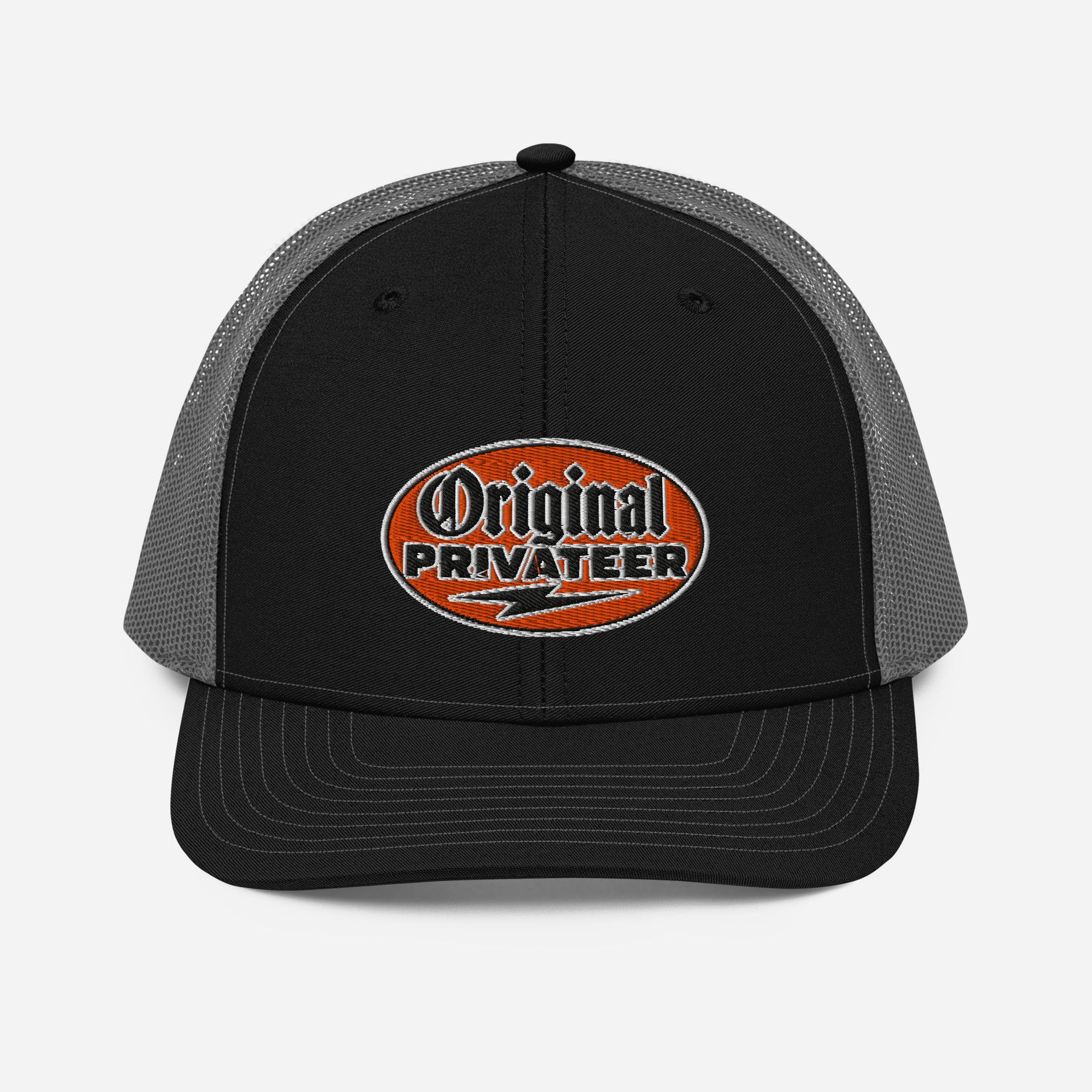 Retro Orange Motorcycle Snapback Hat | Original Privateer