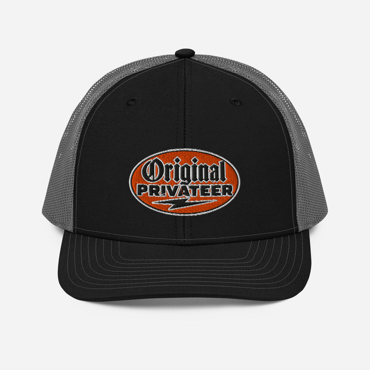 Retro Orange Motorcycle Snapback Hat | Original Privateer